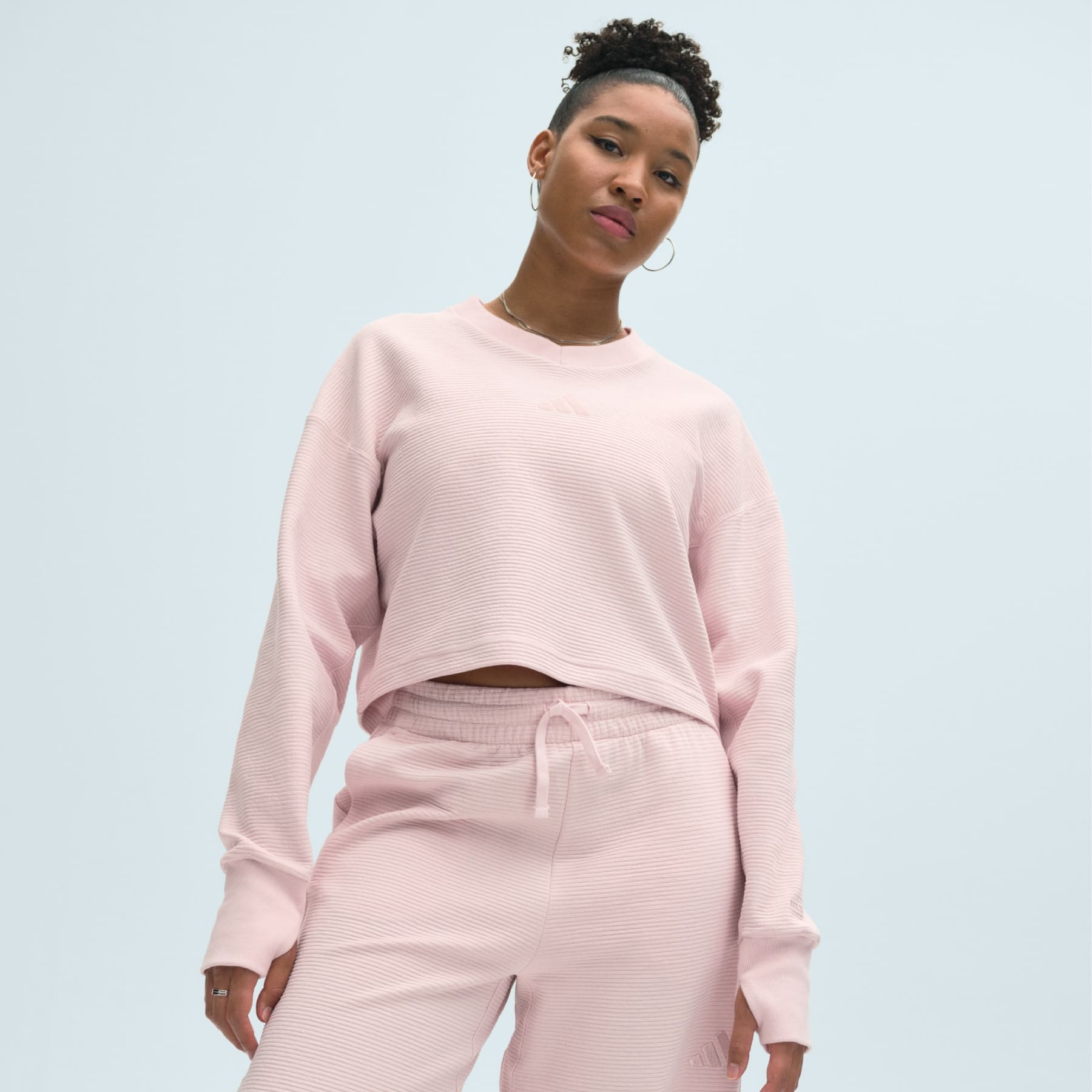 ALL SZN Ribbed V-Neck Sweatshirt - 7