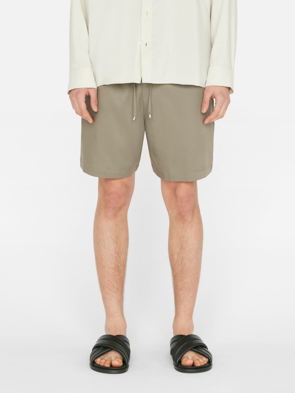 Soft Cotton Traveler Short in Desert Sage - 3
