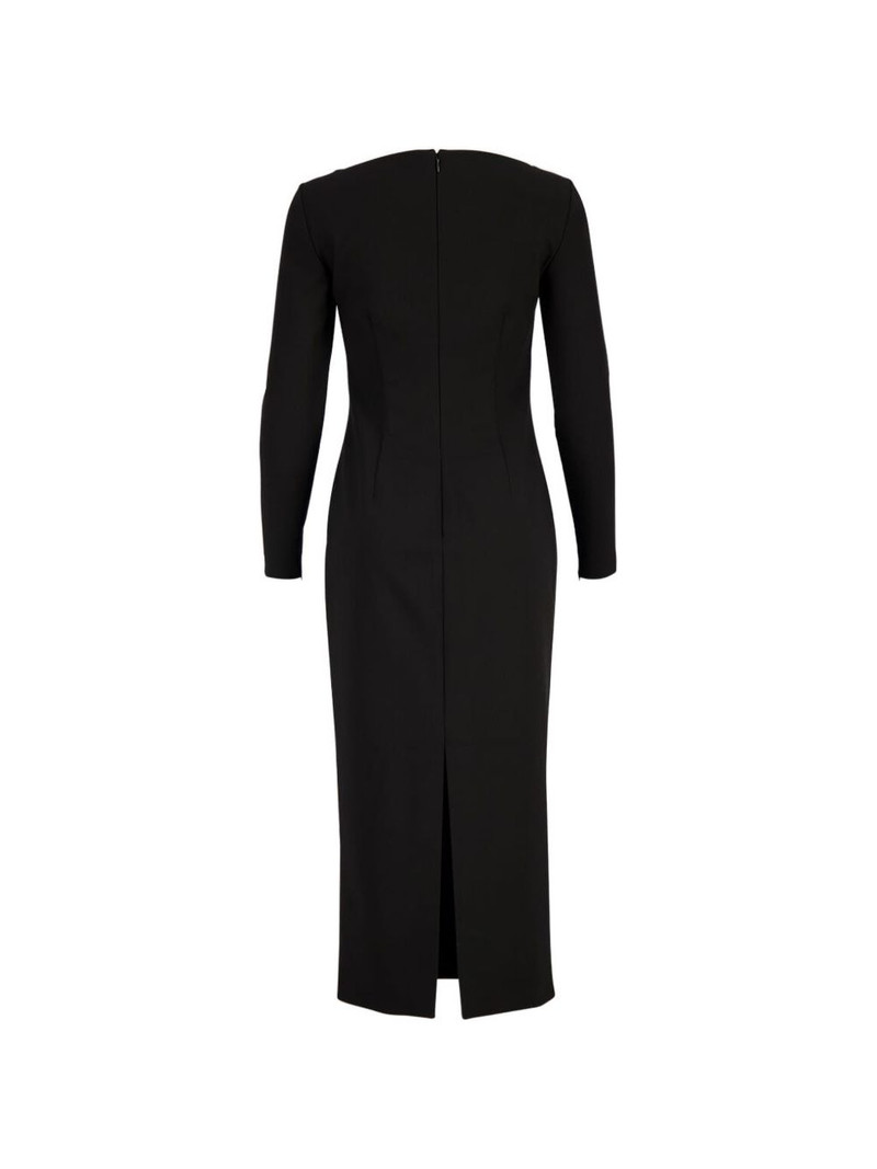 ROLAND MOURET twist-detail long-sleeve dress outlook