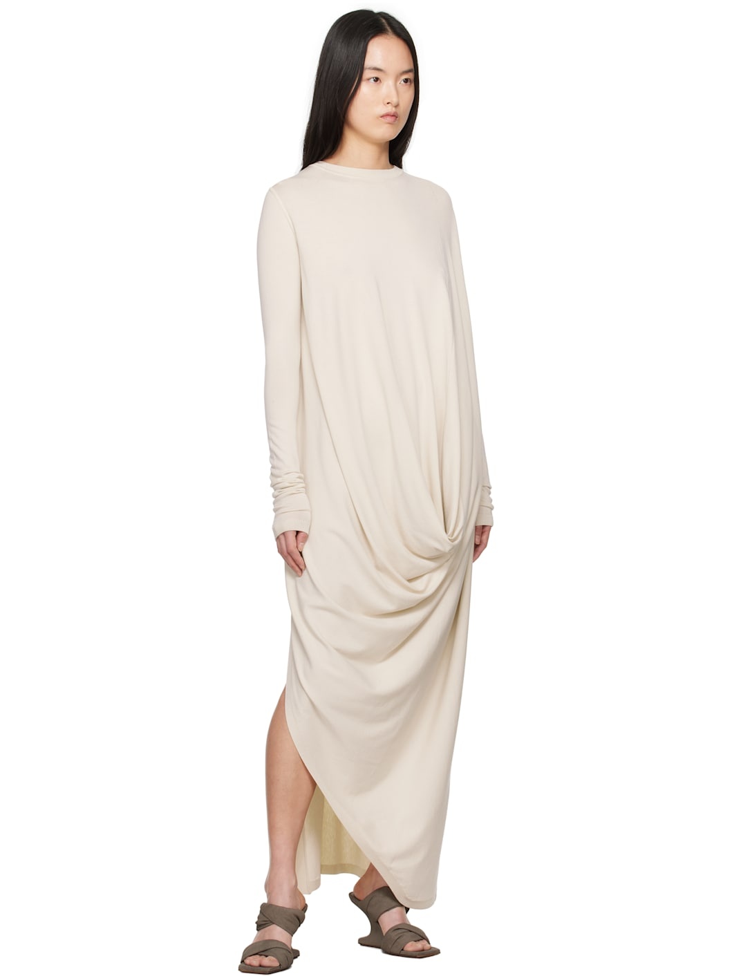 Off-White Hollywood Twisted Midi Dress - 4