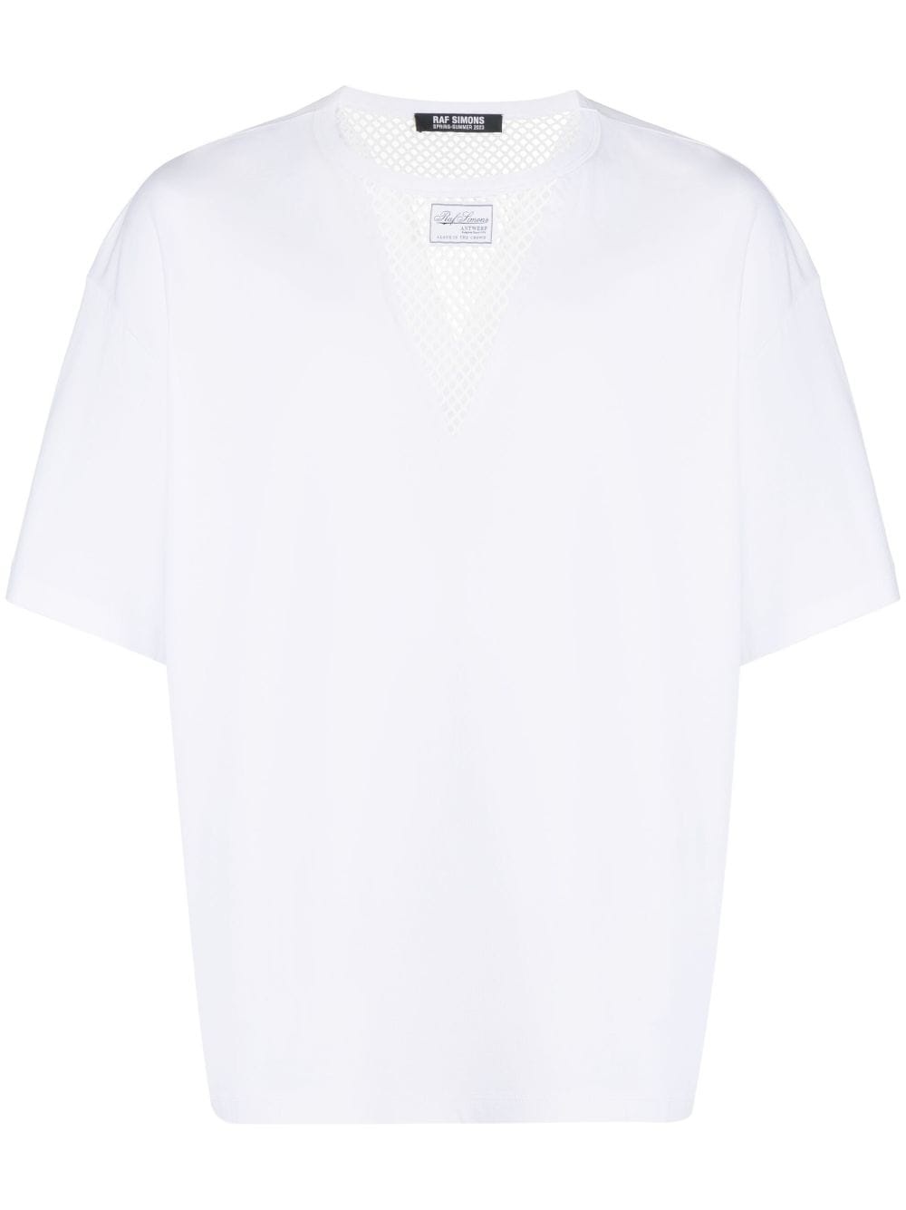 fishnet-panel short-sleeve T-shirt - 1