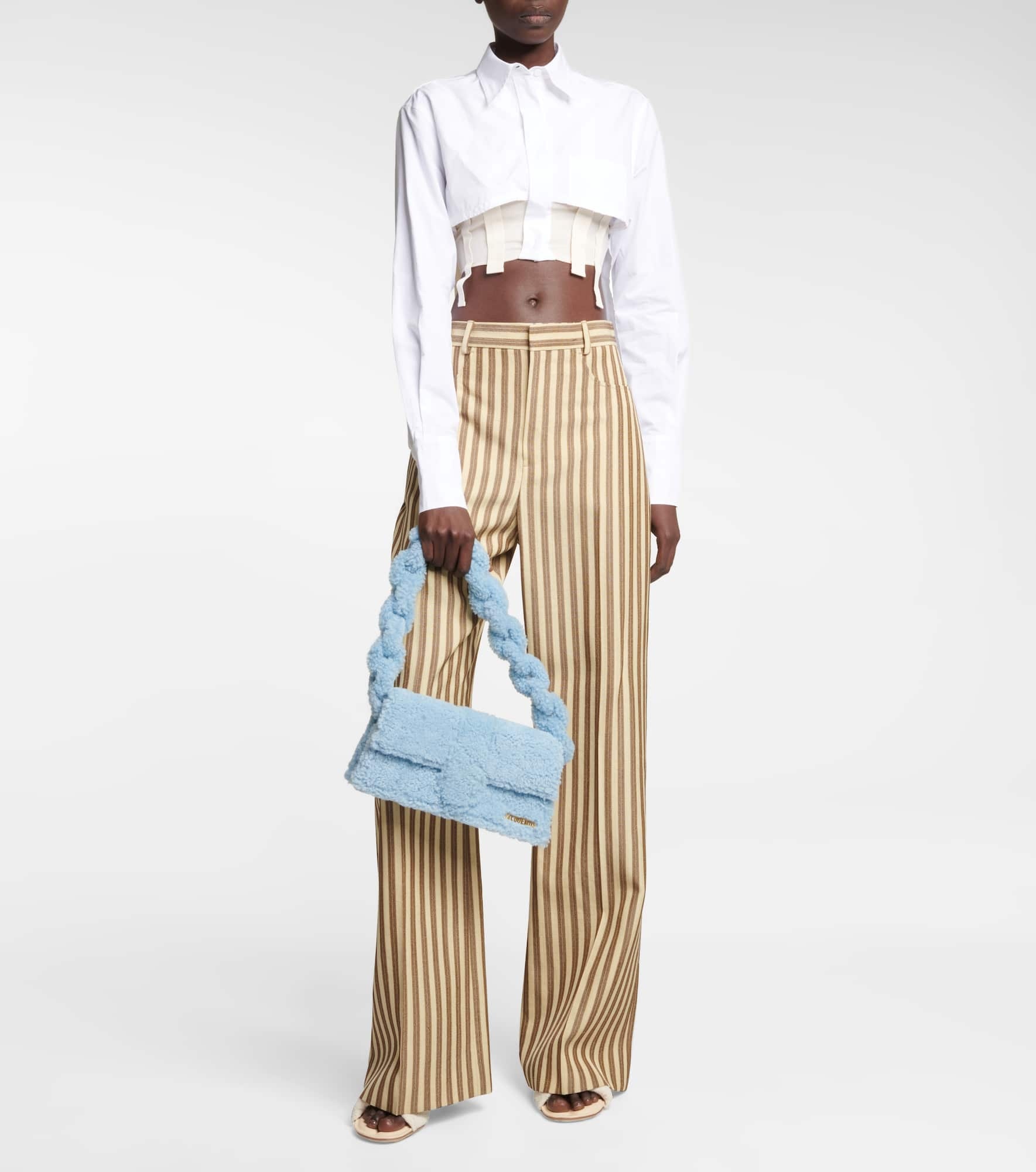 Le Bambidou shearling shoulder bag - 5
