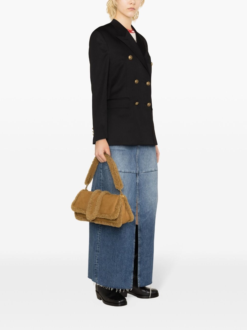 double-breasted virgin-wool blazer - 3