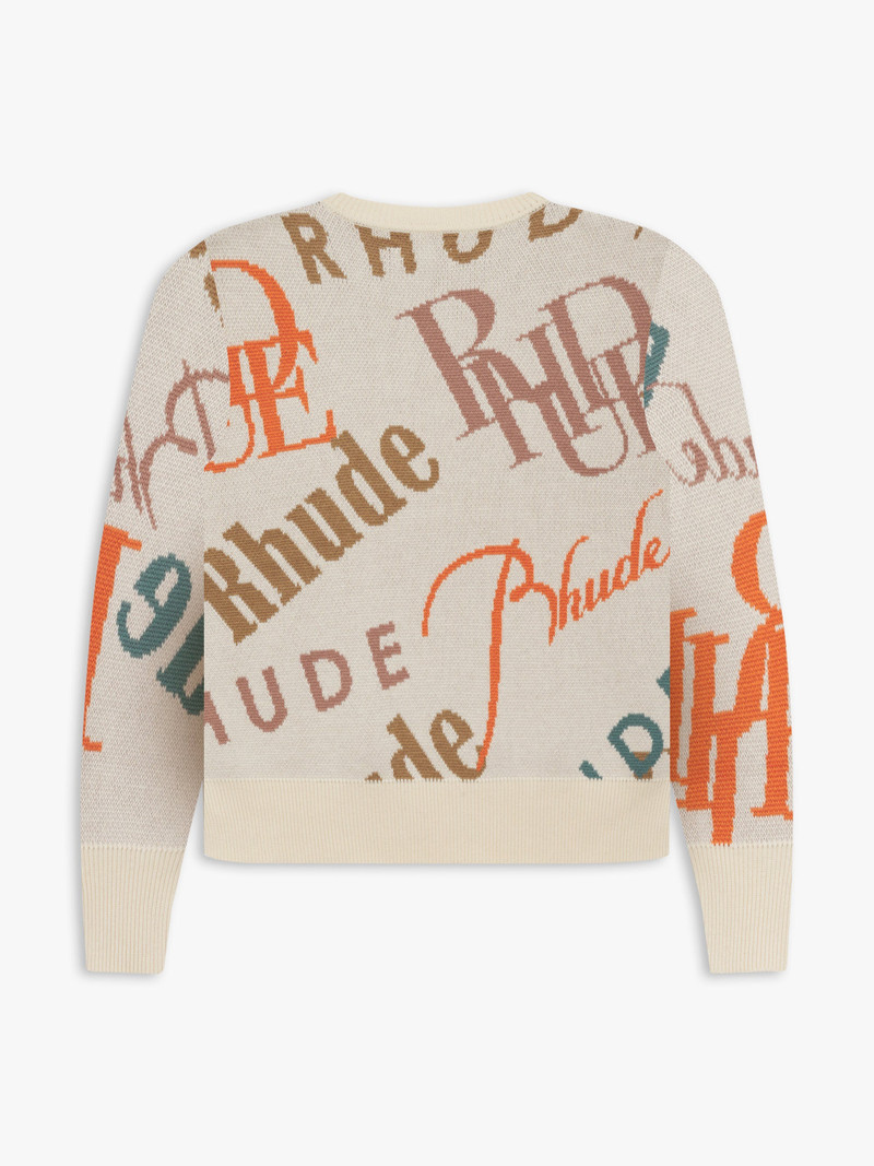 Rhude JACQUARD LOGO KNIT CREWNECK outlook