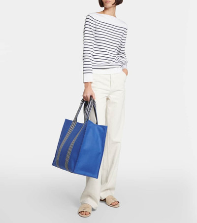 Loro Piana The Suitcase canvas tote bag outlook