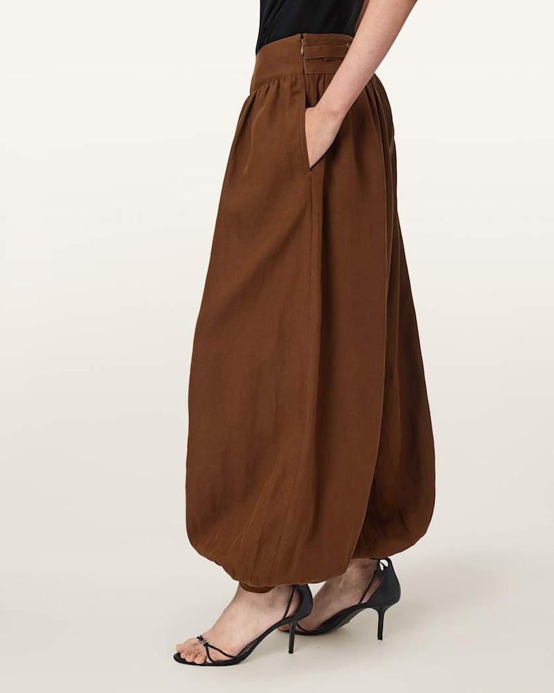 HARRIE LINEN BLEND BAGGY FIT PANTS 4