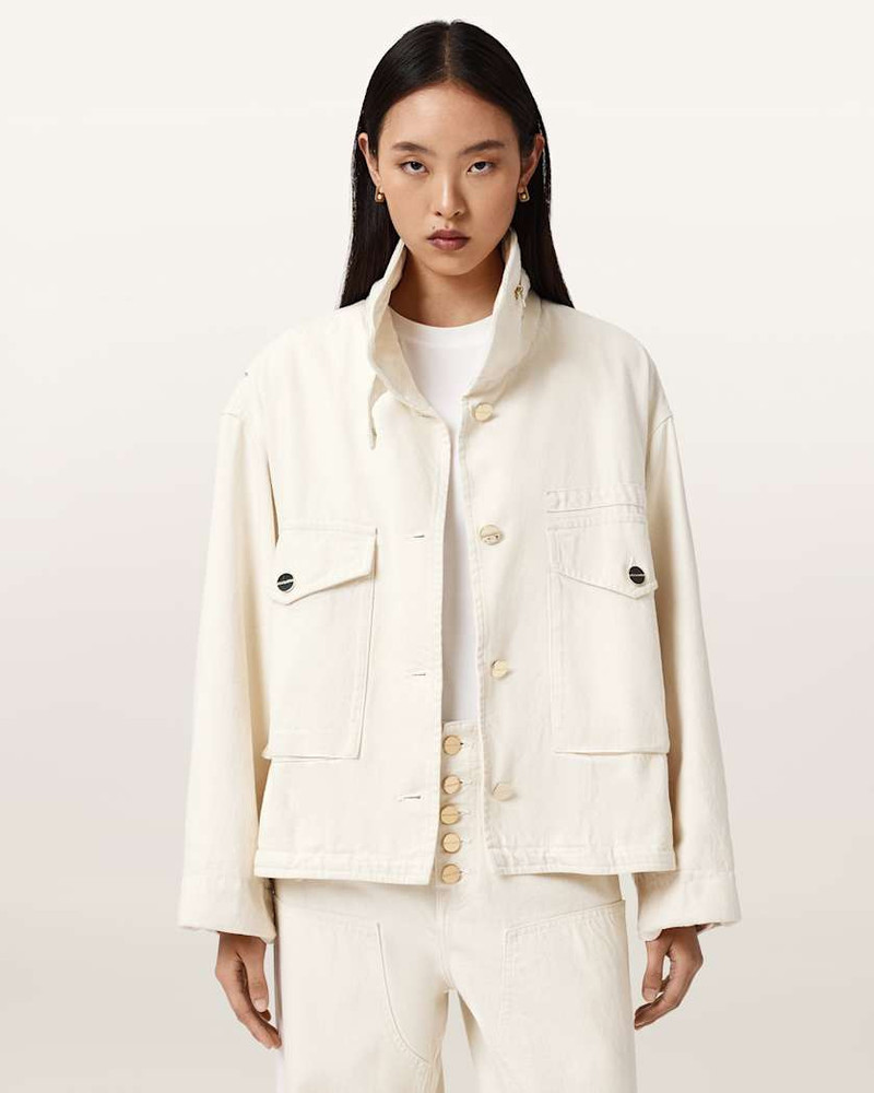 ALLSAINTS CLAY DENIM CROPPED JACKET outlook