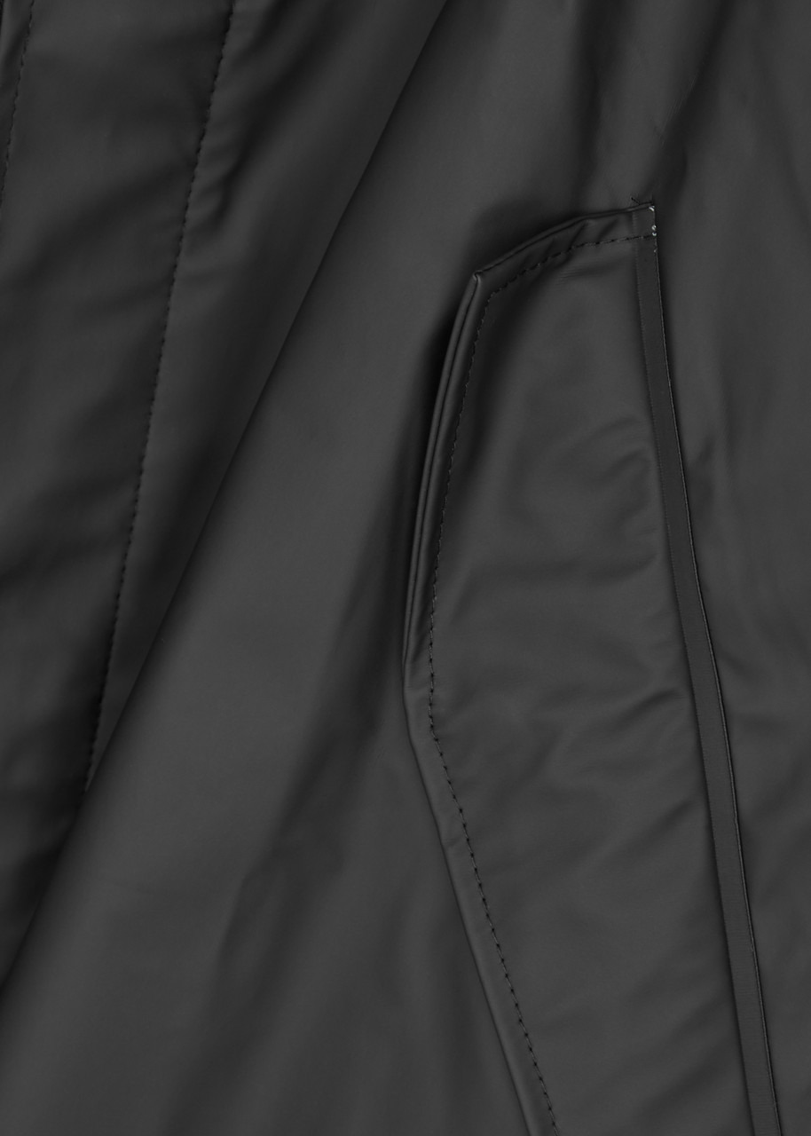 Fishtail hooded rubberised parka - 5