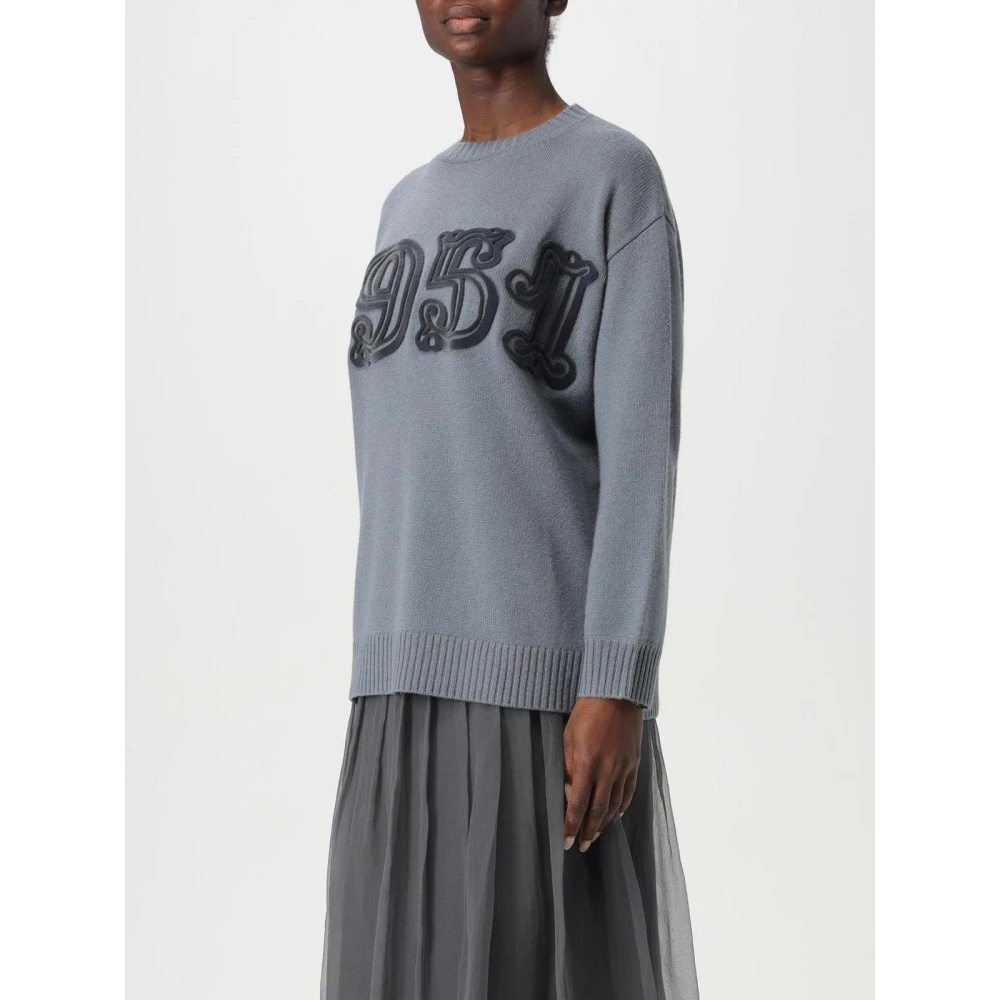EMBROIDERED CASHMERE SWEATER LILAC - 4