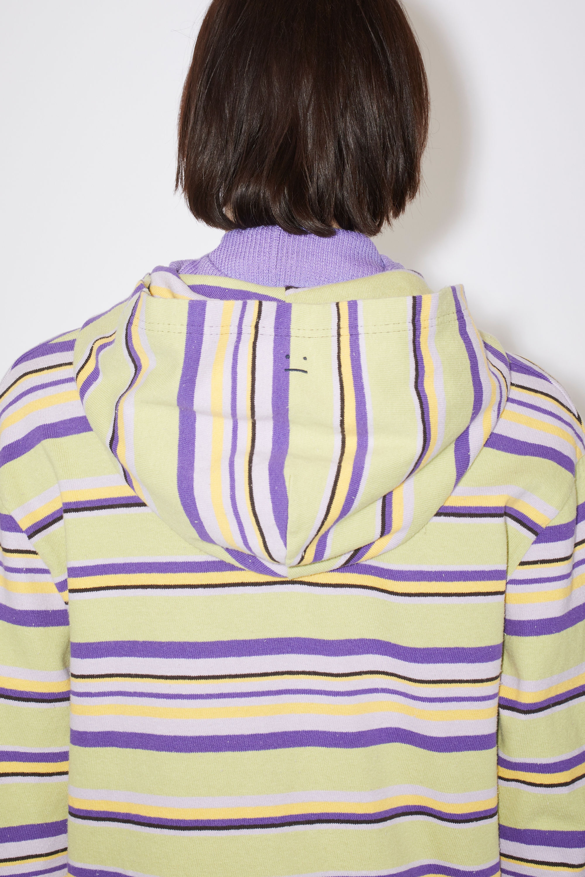 Hooded long sleeve shirt - Pale Green Multi - 4