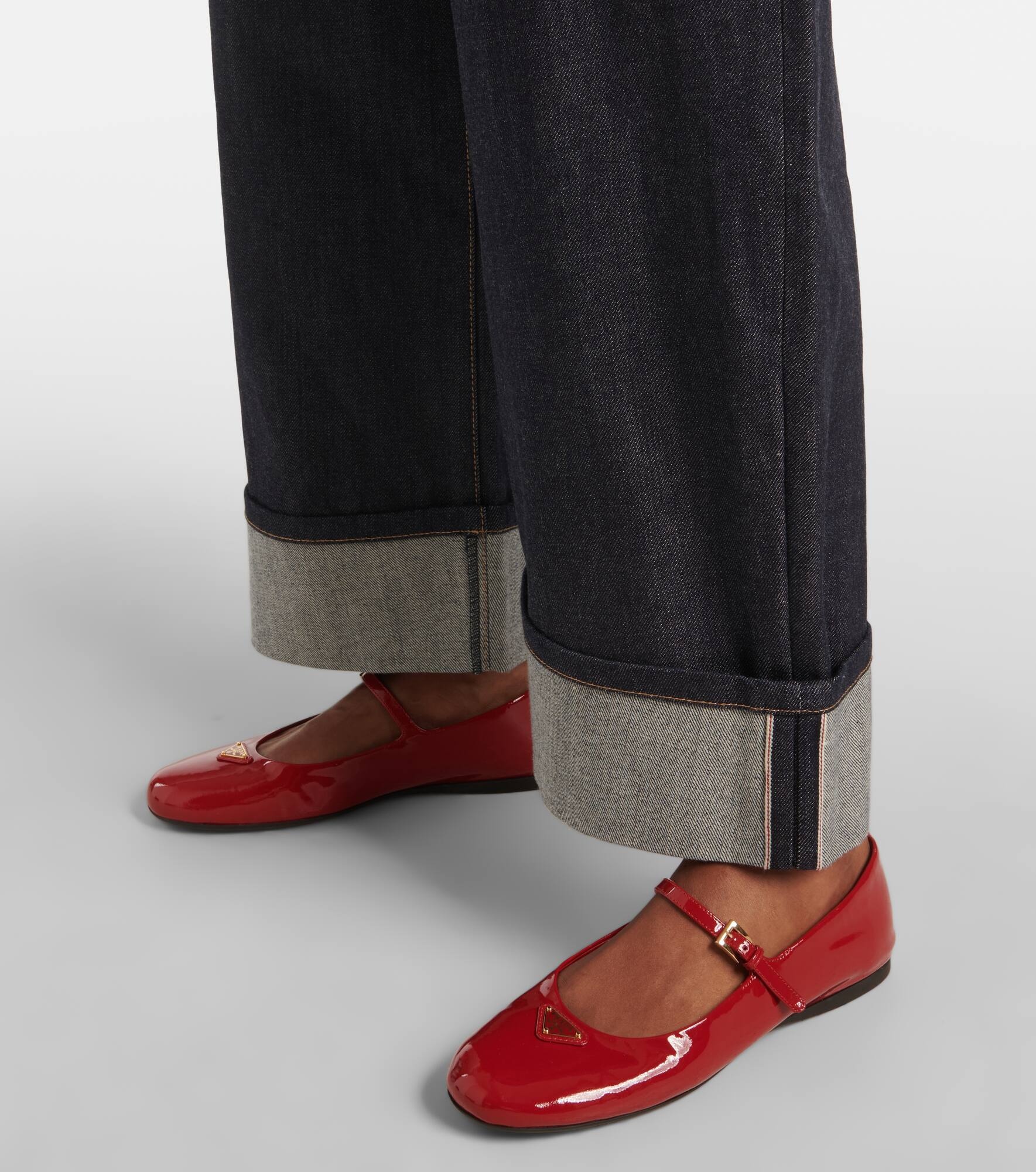 Logo patent leather Mary Jane flats - 4