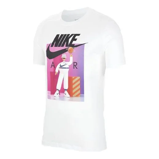 Nike Sportswear 인쇄 짧은 소매 'Airman Futura 화이트' CW0411-100 - 1