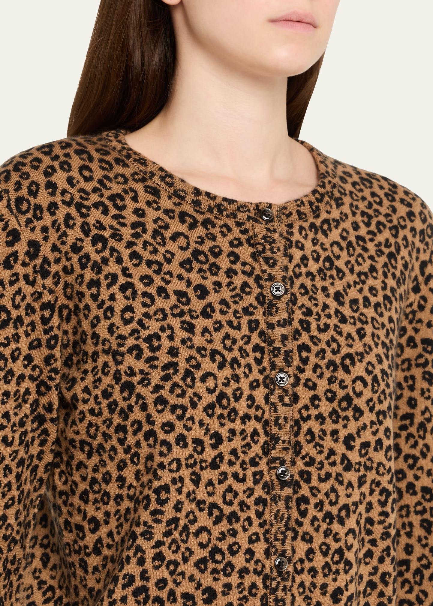 Leopard Cashmere Baby Cardigan - 5