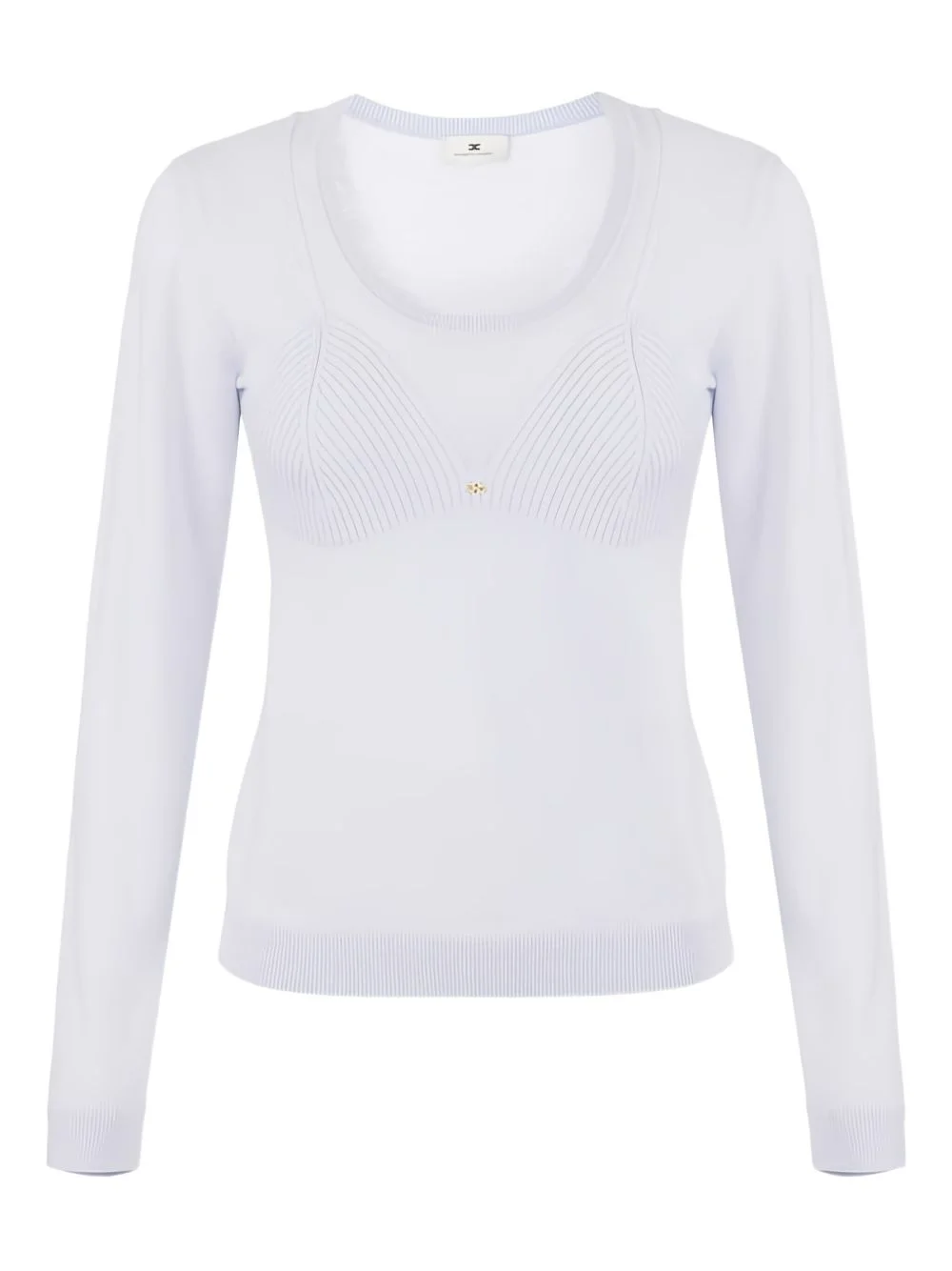 jewel-logo wool-blend top - 1