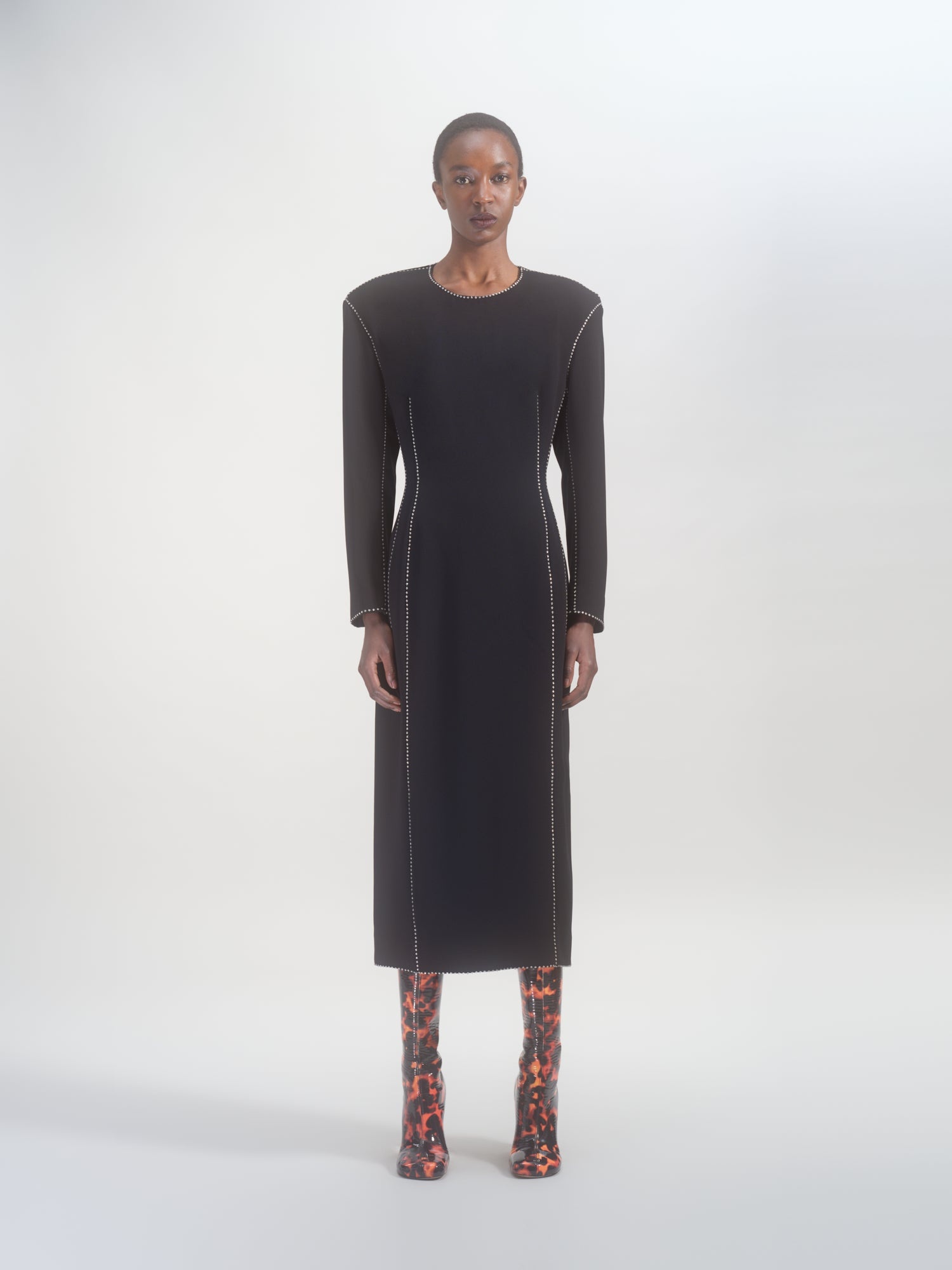 WAISTED MIDI DRESS - 2
