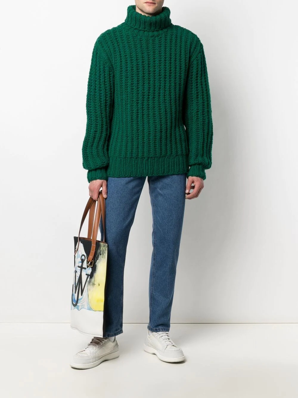 ribbed turtleneck jumper - 2