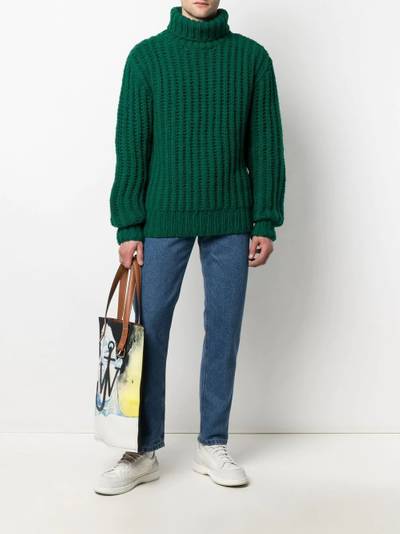 AMI Paris ribbed turtleneck jumper outlook