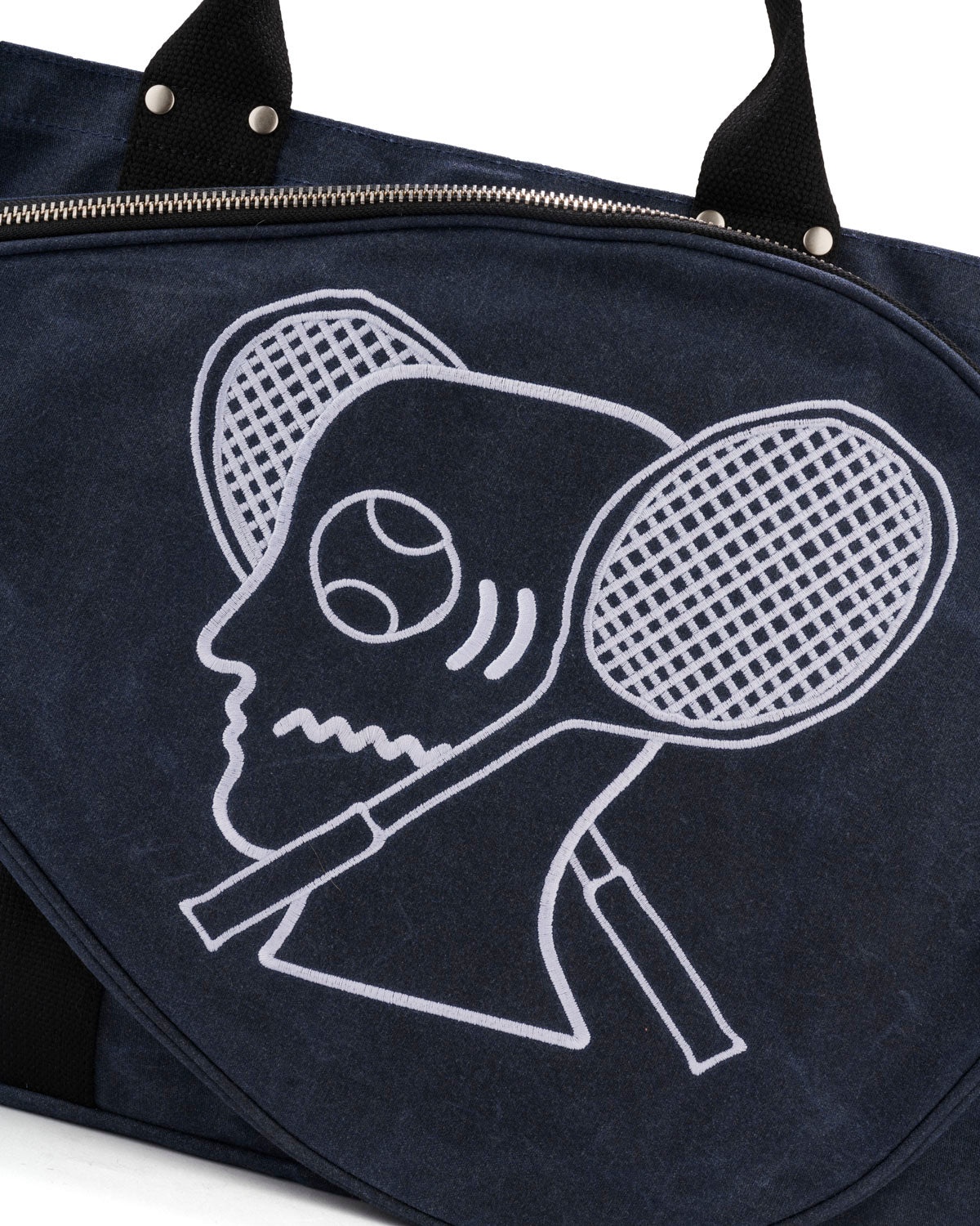 Brain Dead Equipment Waxed Canvas Tennis Tote - Navy - 5