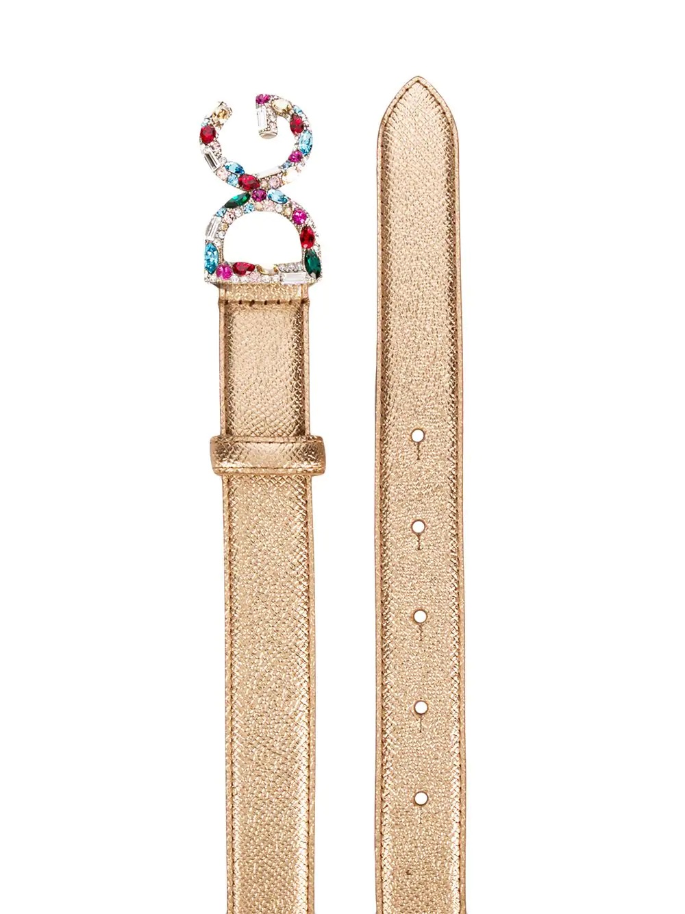 bejeweled DG buckle belt - 2