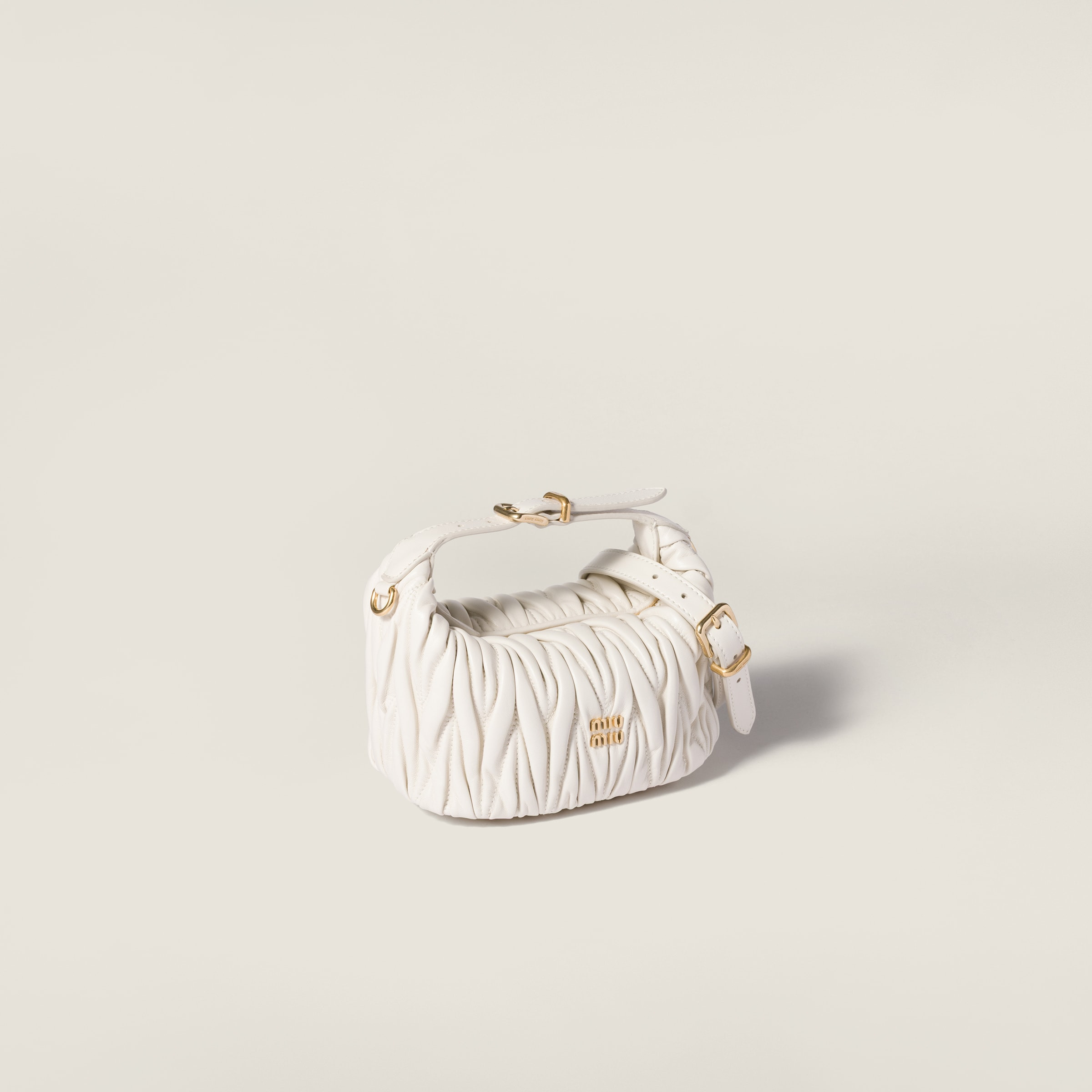 Matelassé nappa leather pouch - 2