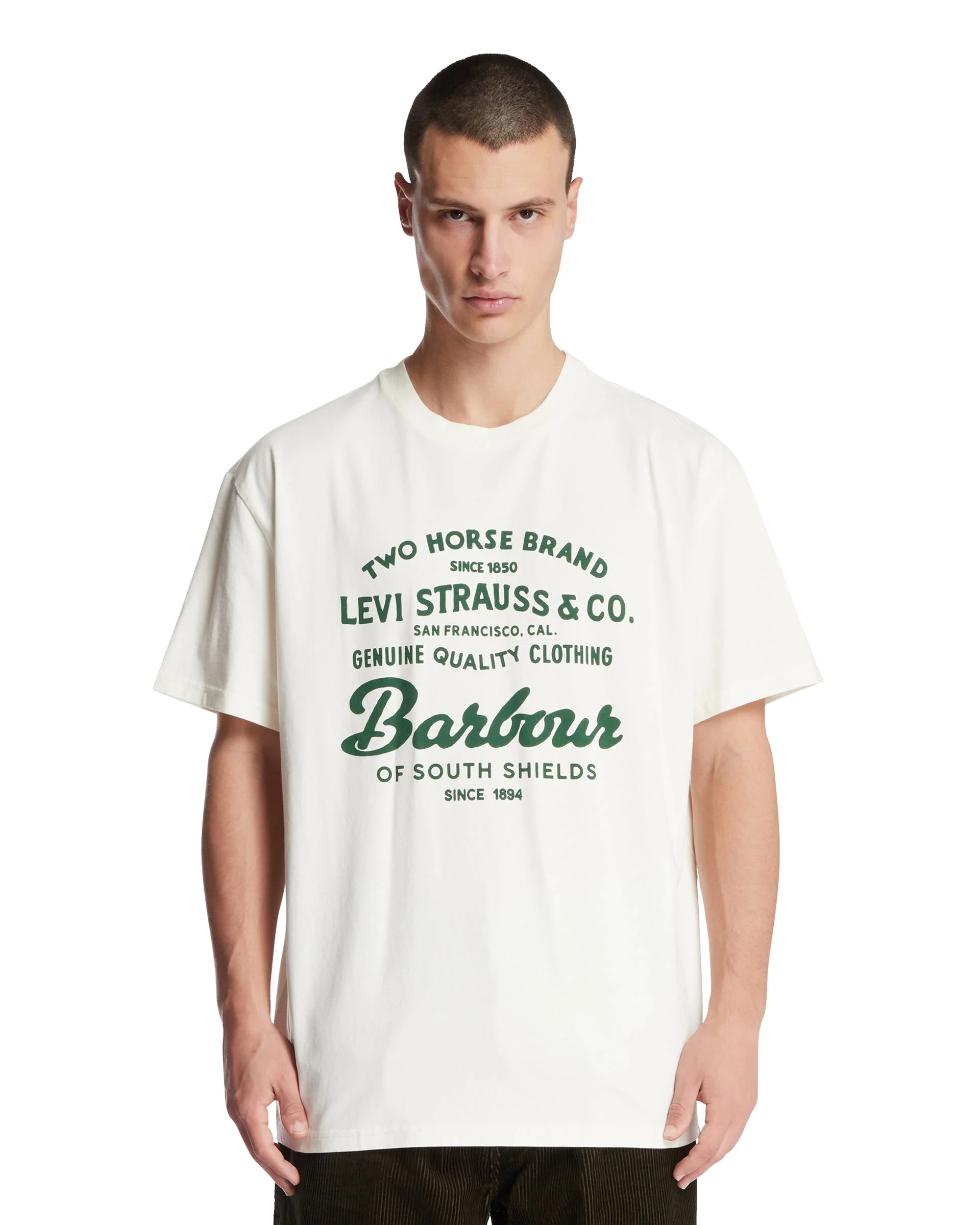 Levi's x Barbour White Graphic T-Shirt - 1