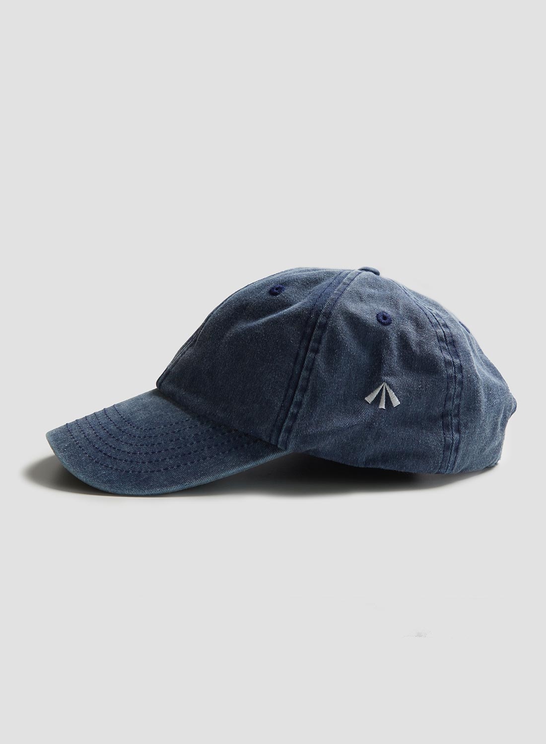 Vintage 6 Panel Cap in Washed Denim - 1