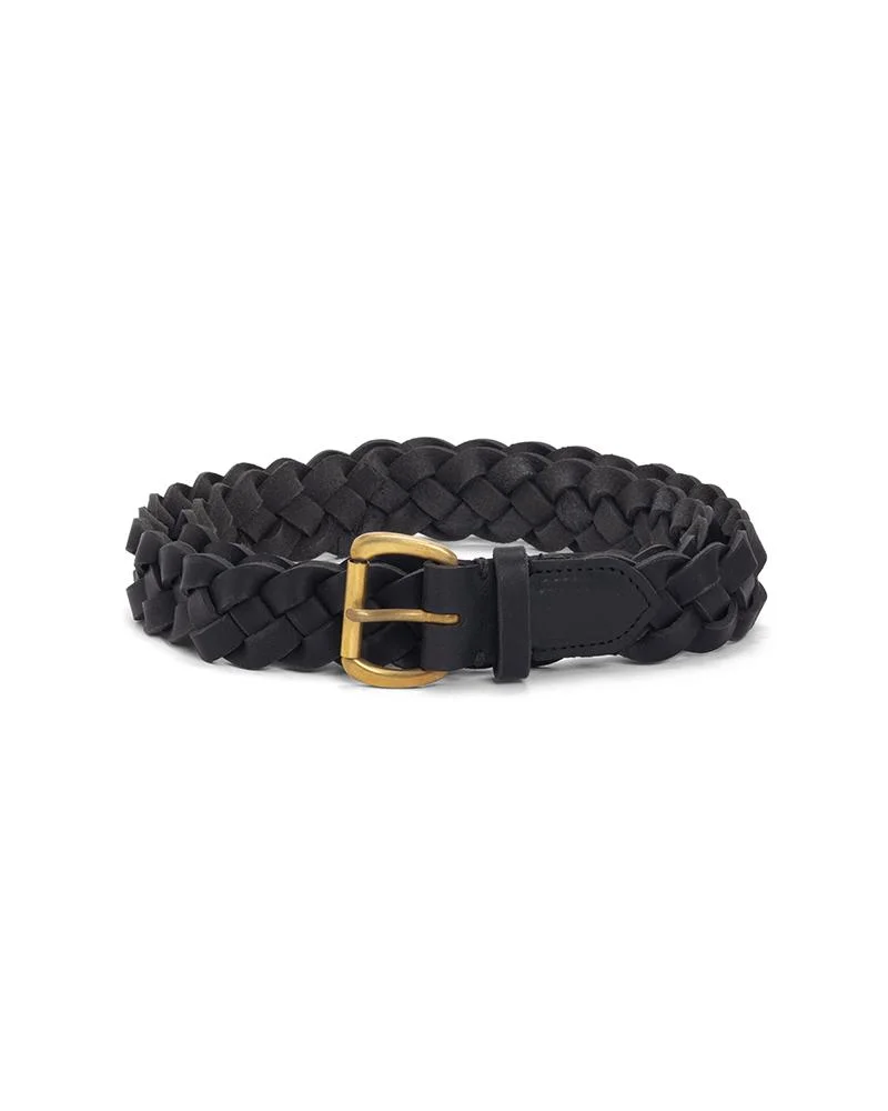 BRAIDED BELT 30MM BLACK - 1