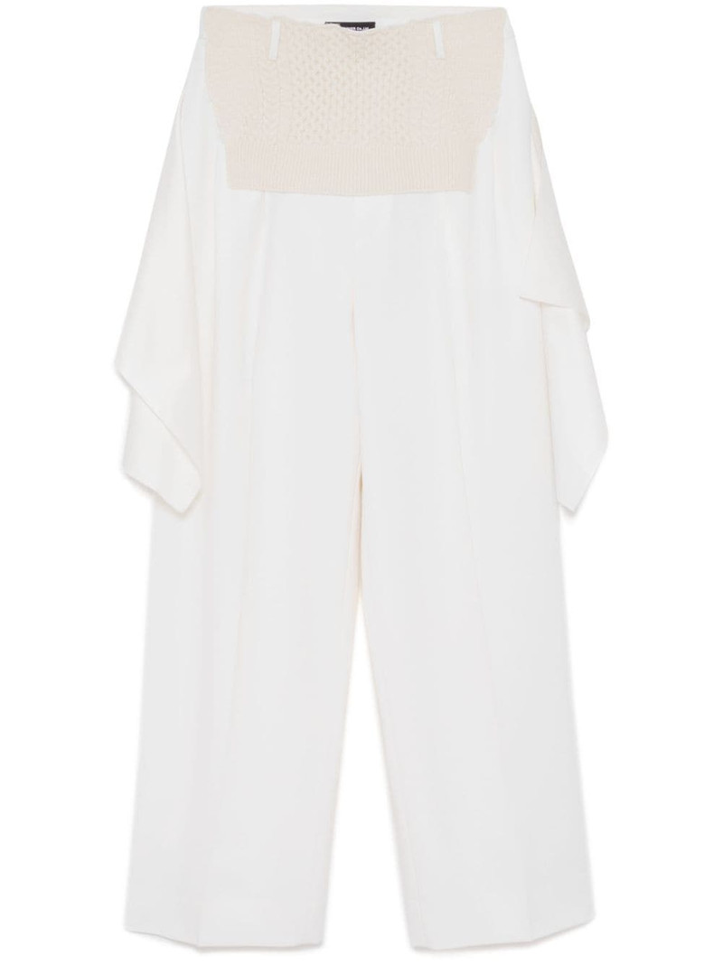 panelled straight trousers 1