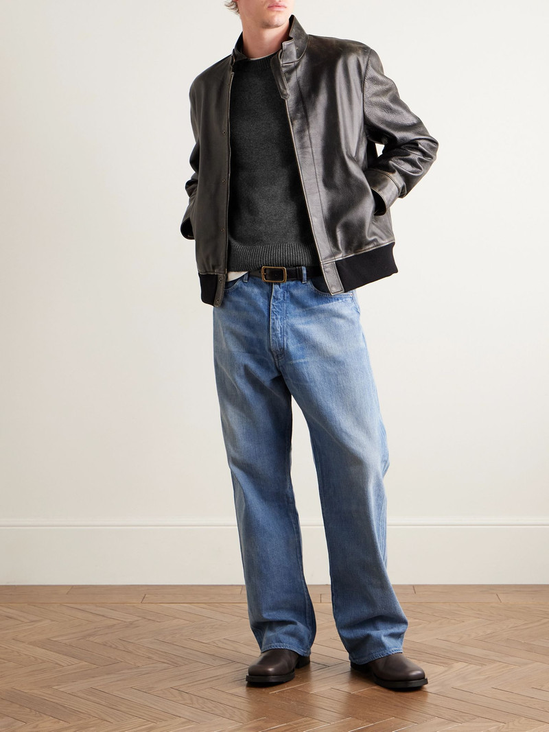 AURALEE Cashmere Sweater Charcoal outlook