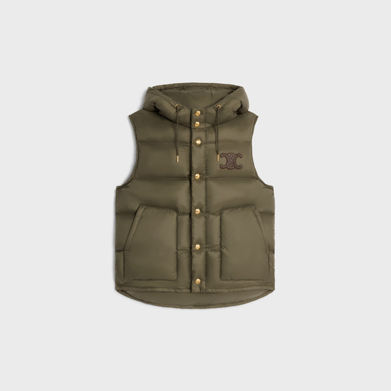 sleeveless down jacket in lightweight nylon 1