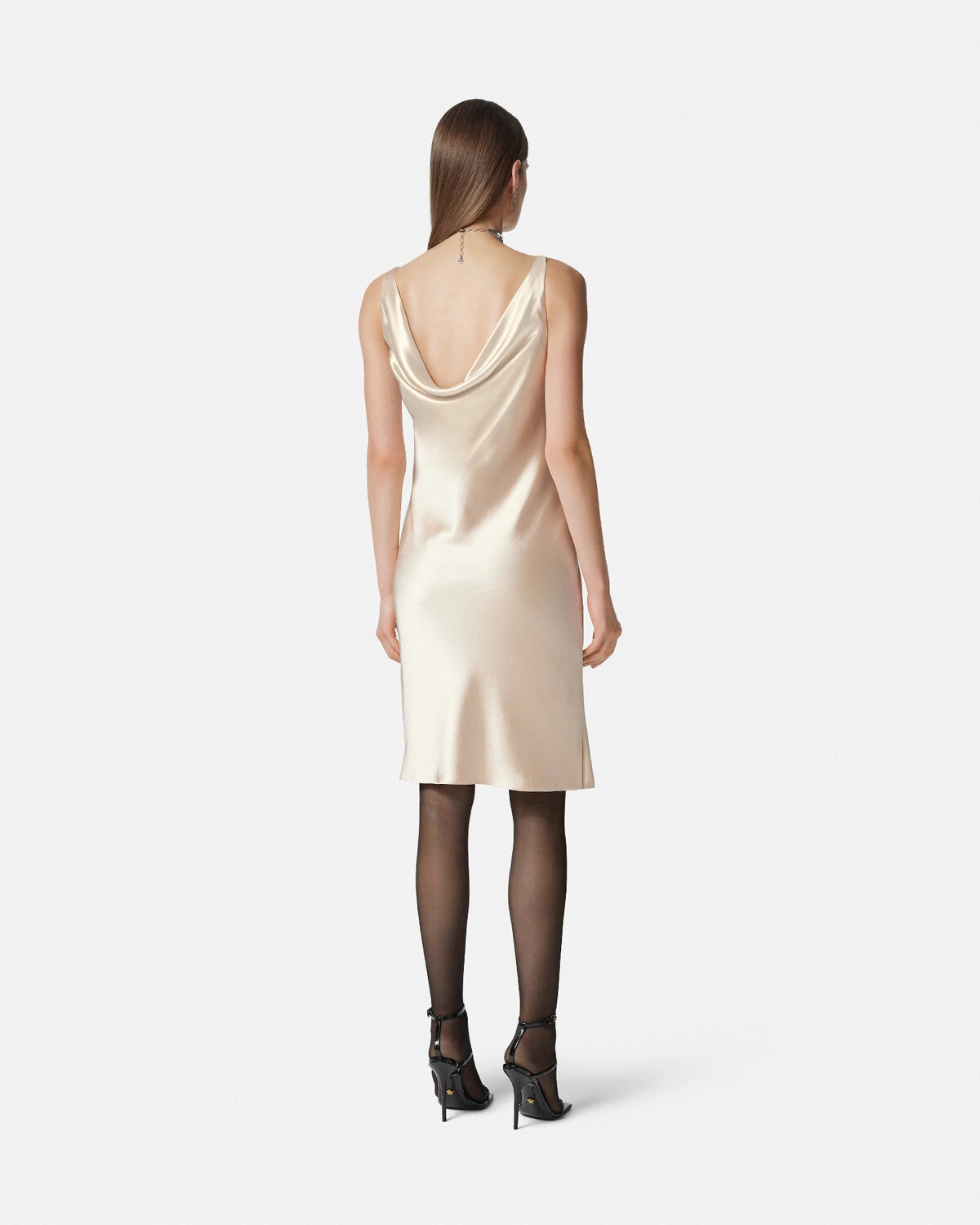 Metal Mesh Slip Midi Dress - 5