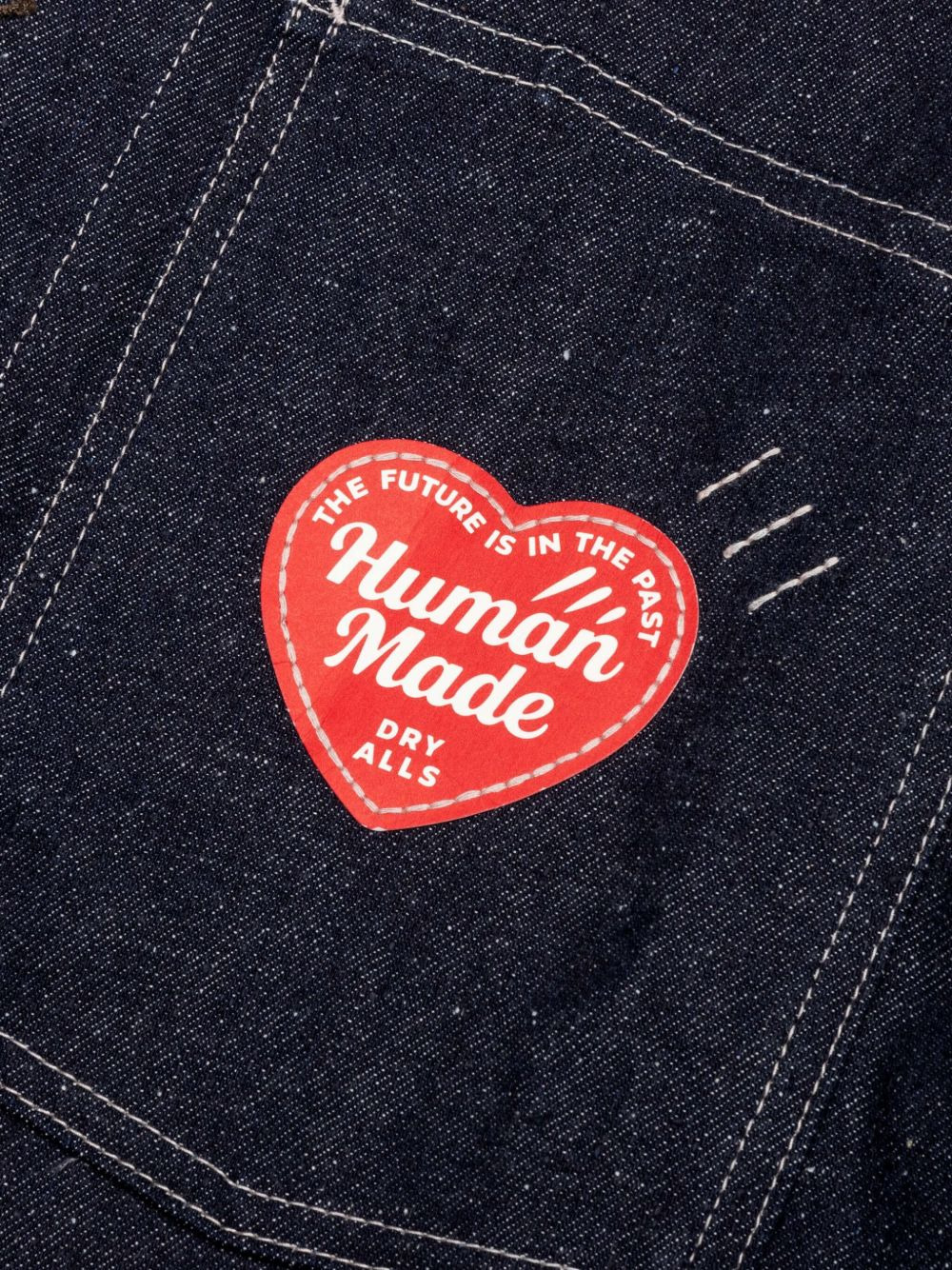 heart-patch denim jacket - 4