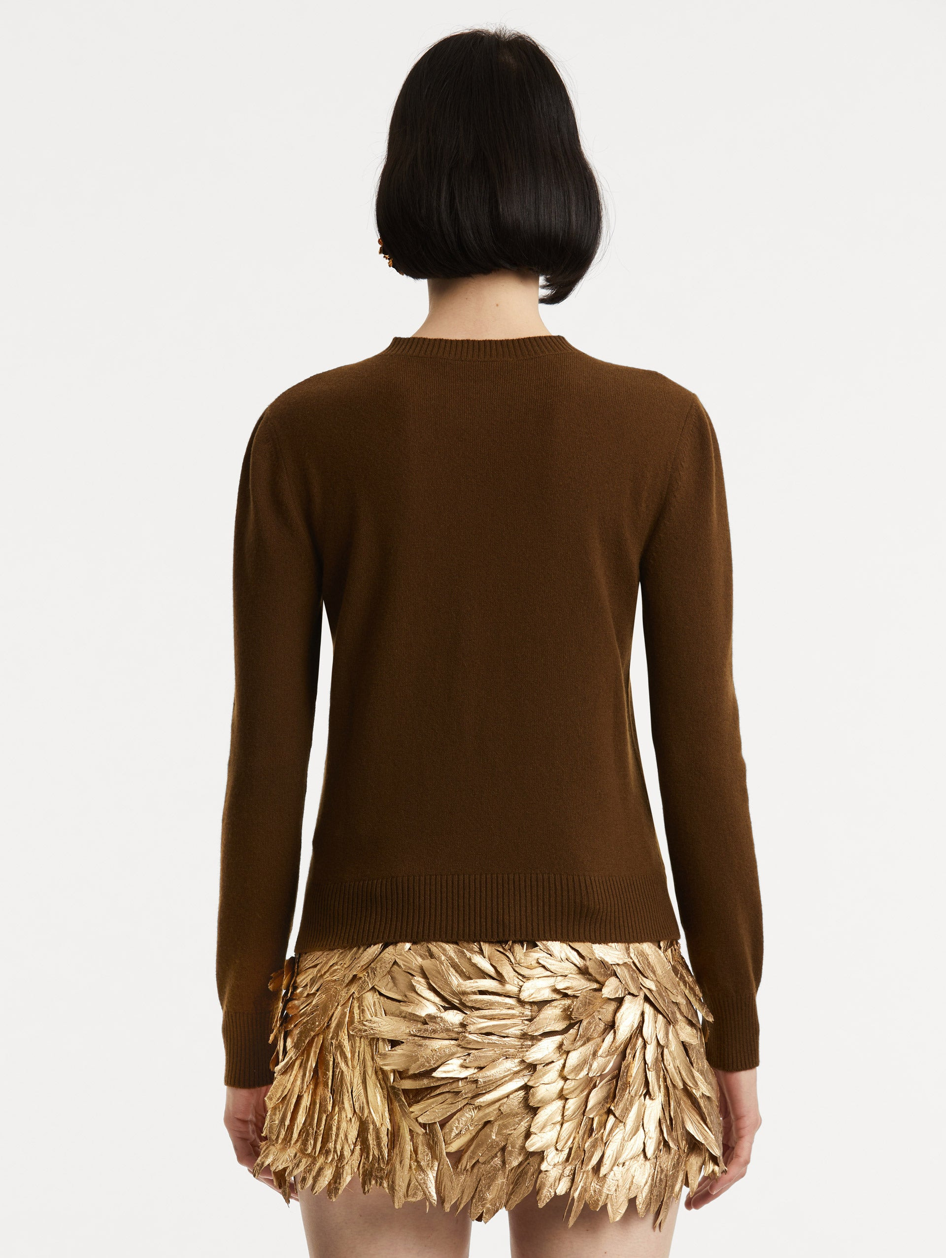 O FLOWER CASHMERE PULLOVER - 5