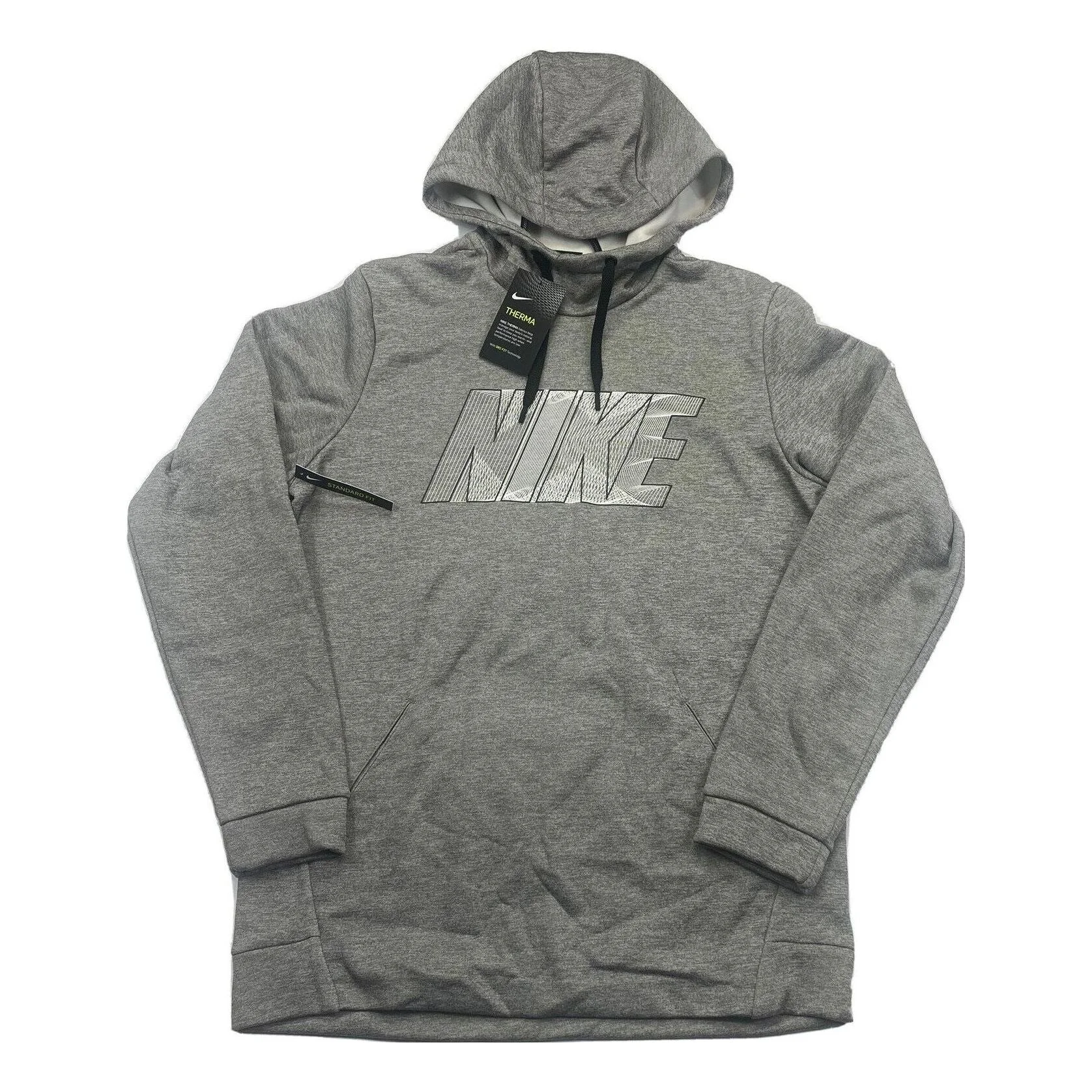 Nike Therma Fit Graphic Hoodie 'Heather Grey' BV2755-071 - 1