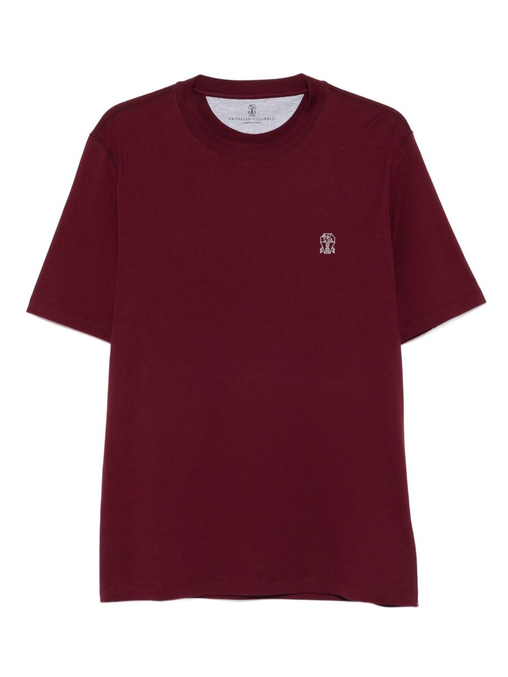 embroidered crew-neck T-shirt - 1