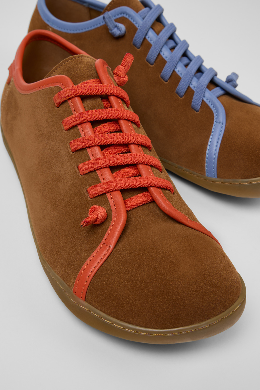 Multicolor Suede and Leather Shoes for Men. - 2