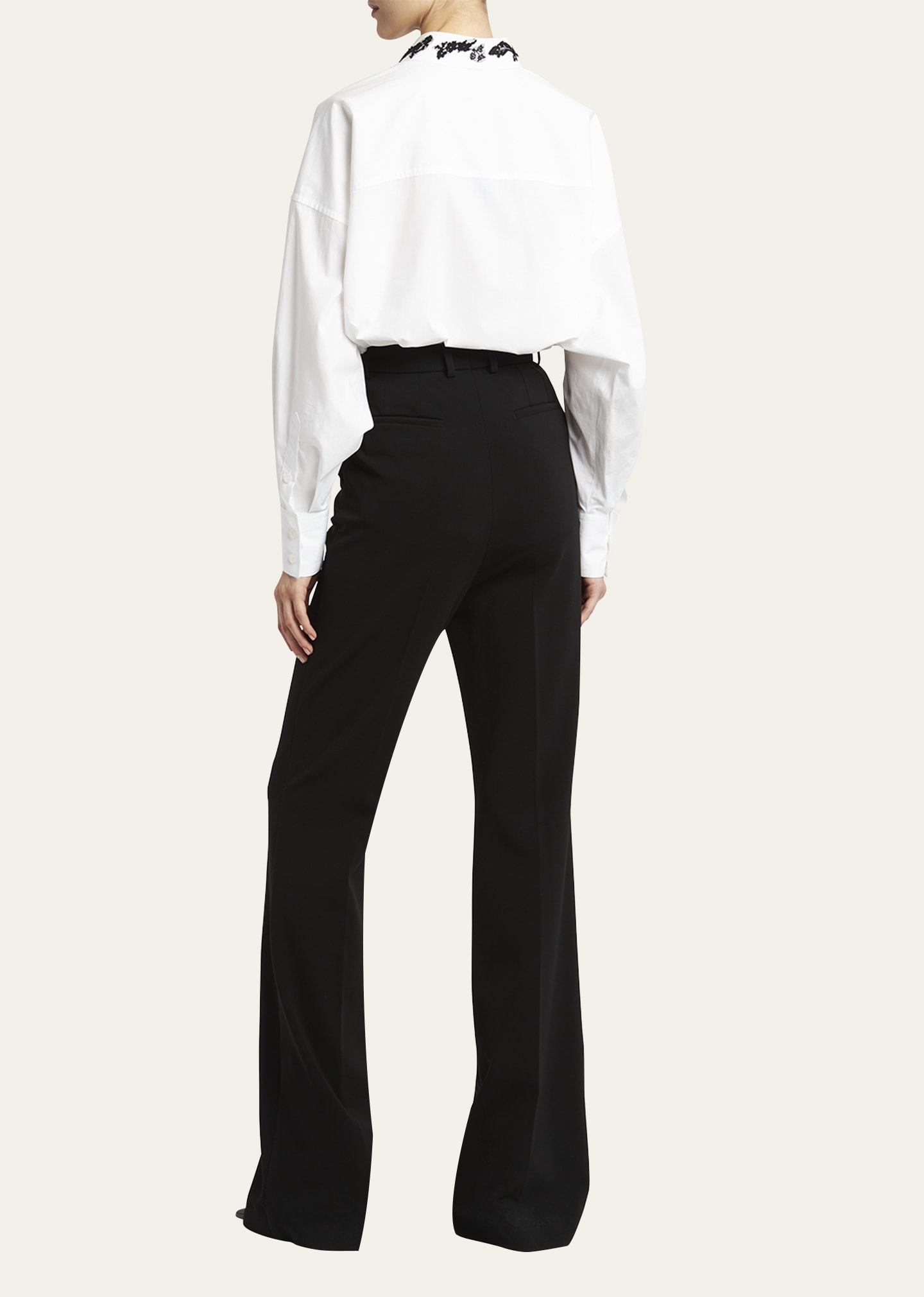 Milan Stitch Flare Trousers - 3