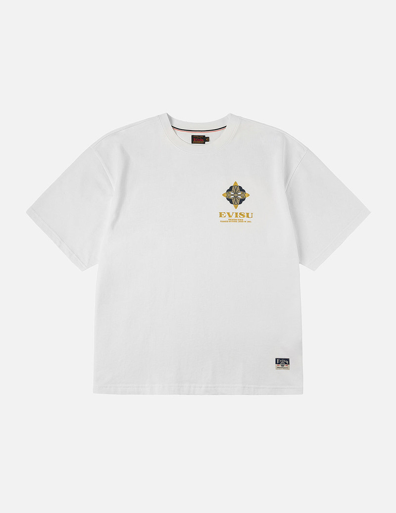 Crane Flying Wings with Daicock Print Loose Fit T-Shirt 4