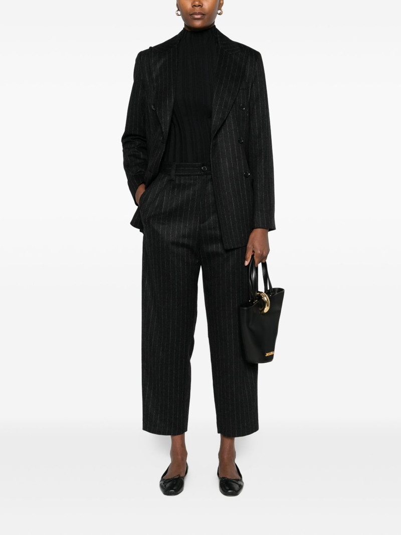 BARENA pinstripe double-breasted blazer outlook