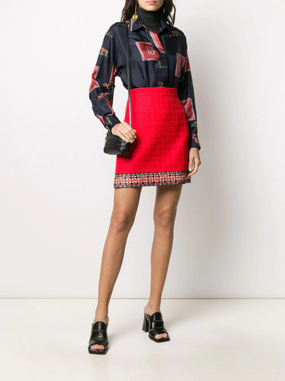 GUCCI tweed a-line skirt outlook