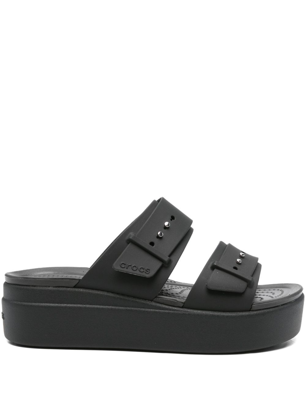 Brooklyn platform double-buckle sandals - 1