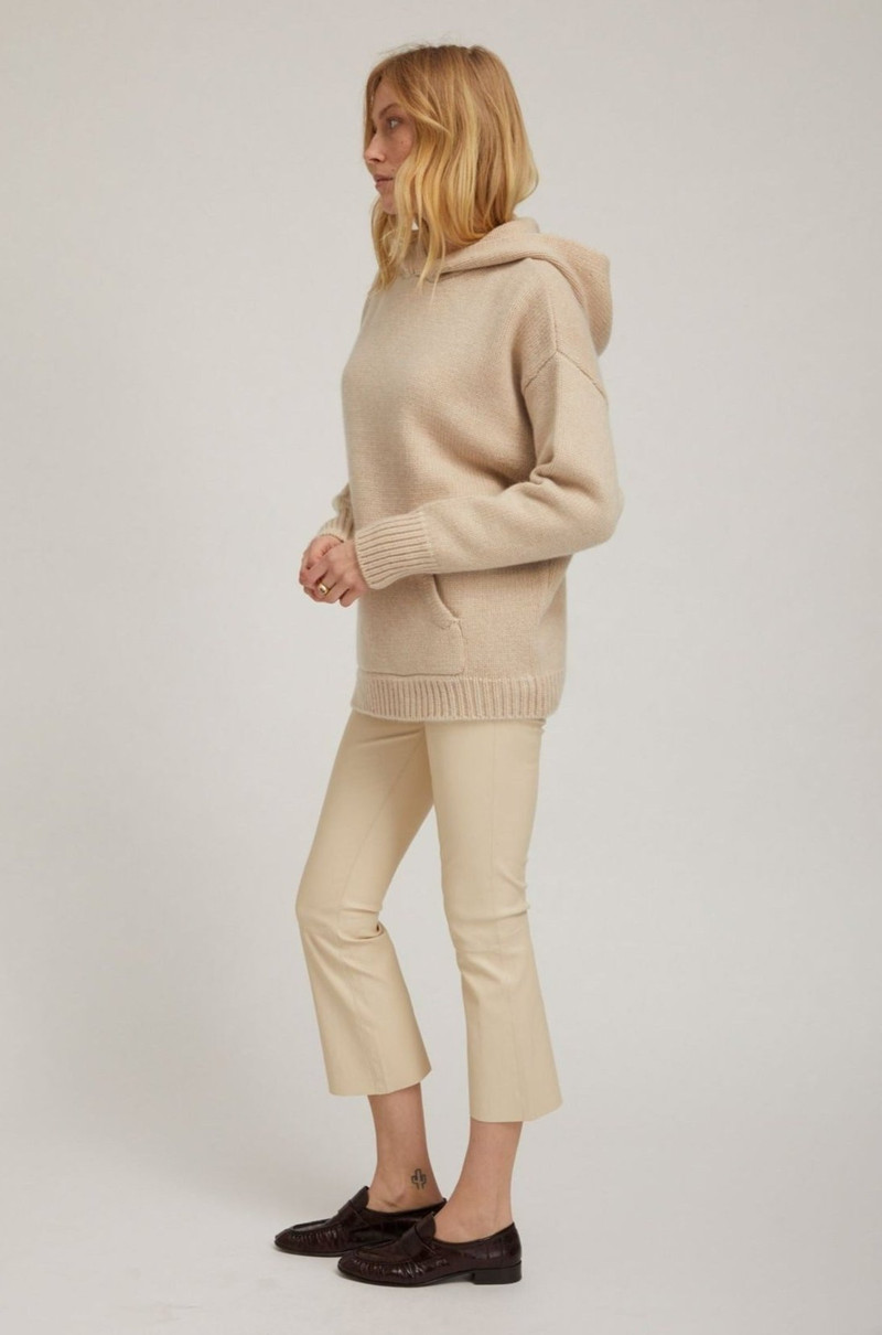 SPRWMN OAT HEAVY CASHMERE OVERSIZED HOODIE outlook