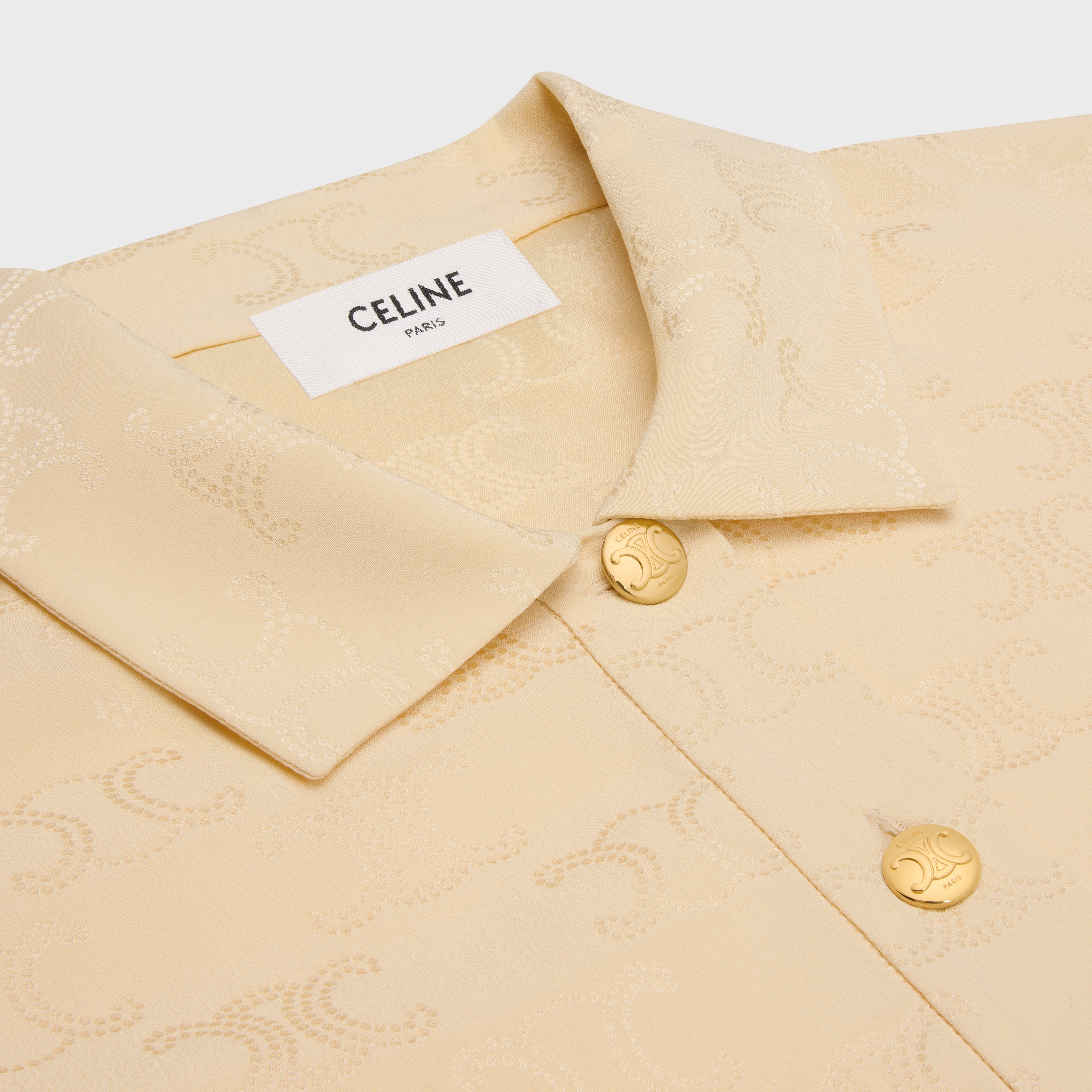 polo blouse in triomphe silk jacquard - 3