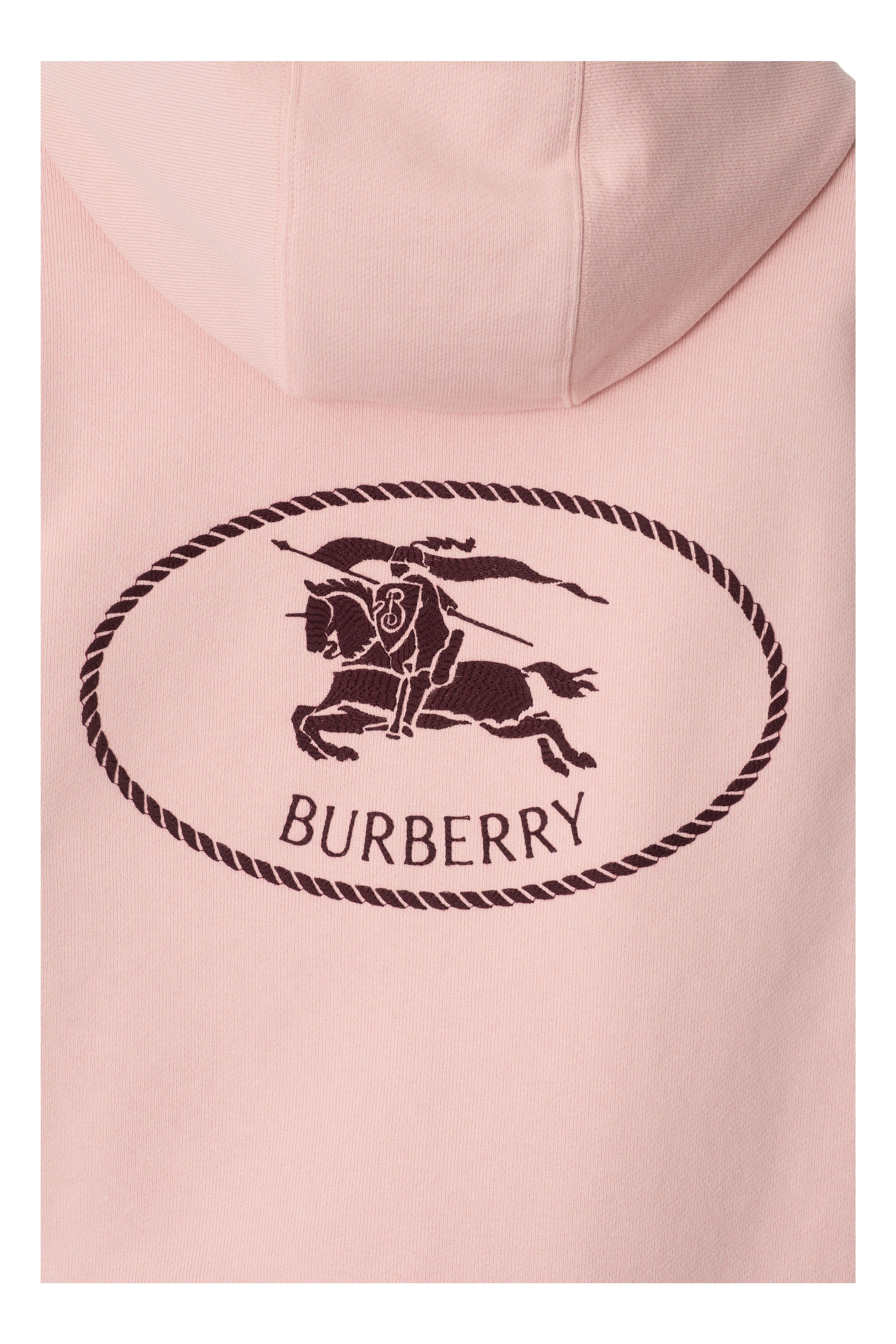 burberry Knight Stamp Cotton Zip Hoodie in Bouquet at Nordstrom - 5