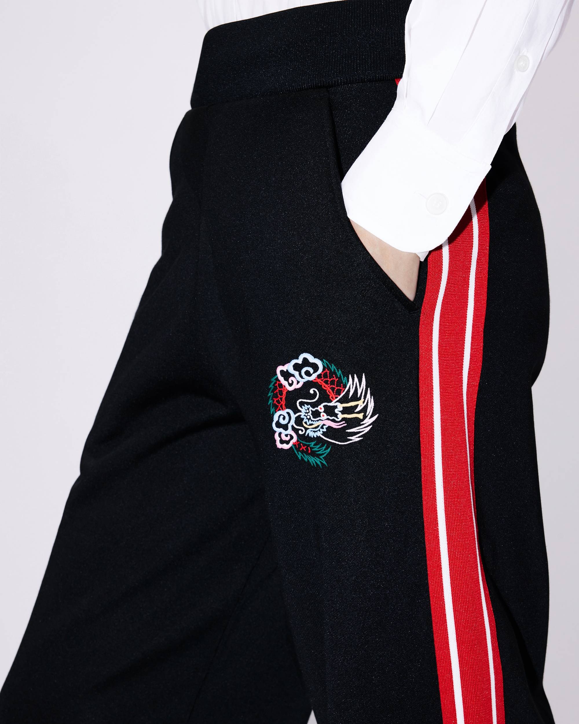 'Year of the Dragon' embroidered jogging trousers - 6
