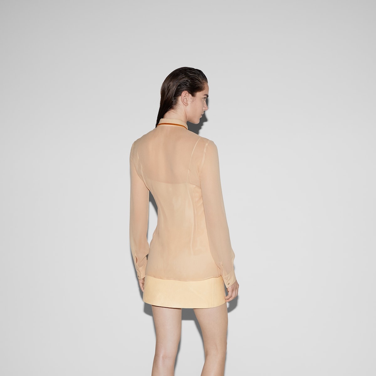 Light silk georgette shirt - 4