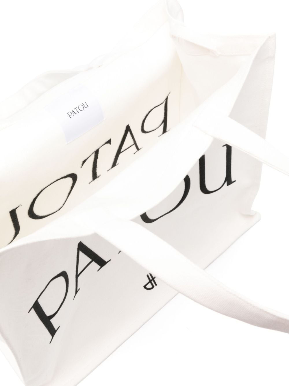 large Patou canvas tote bag - 5