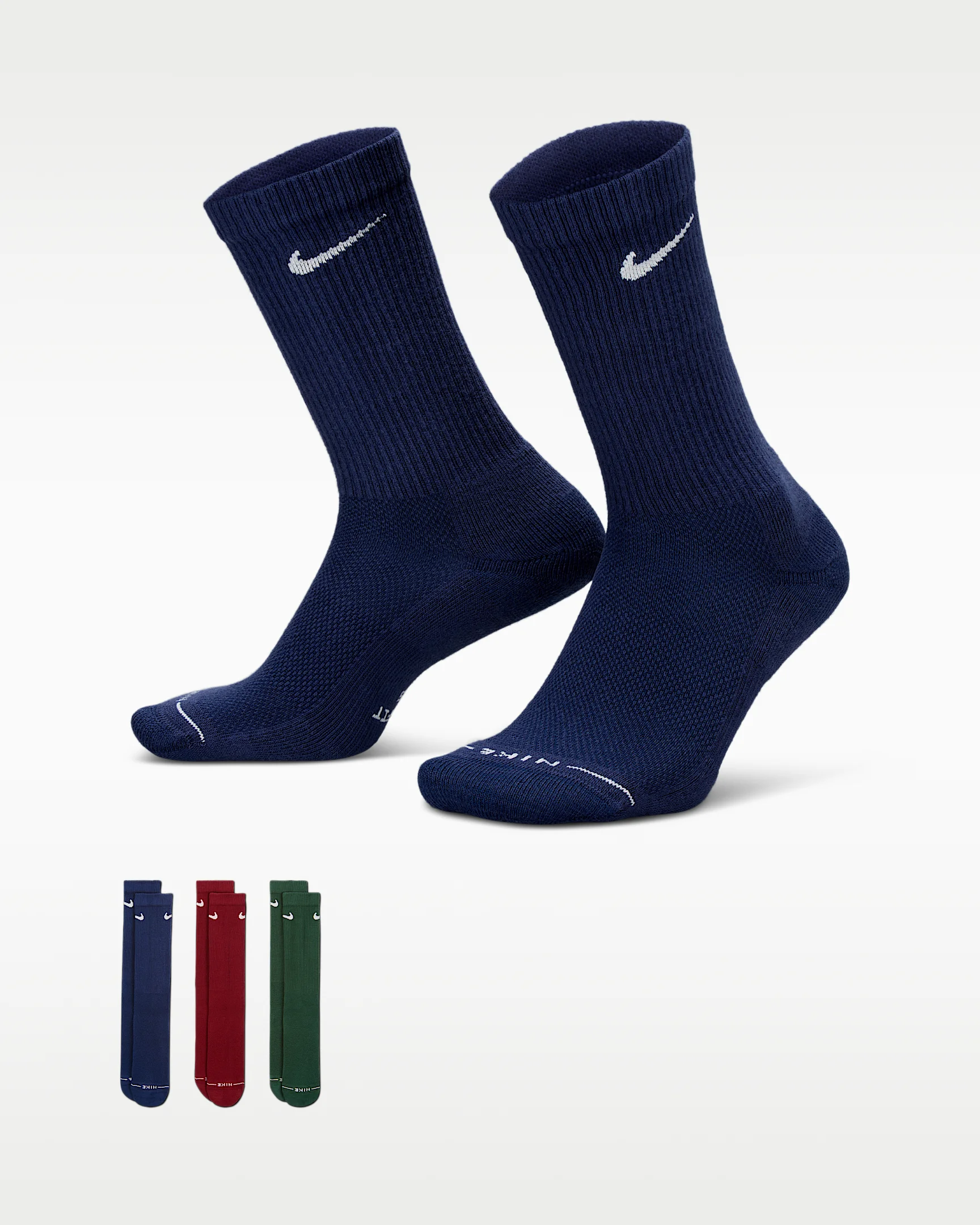 Nike Everyday Elevated Crew Socks (3 Pairs) - 1