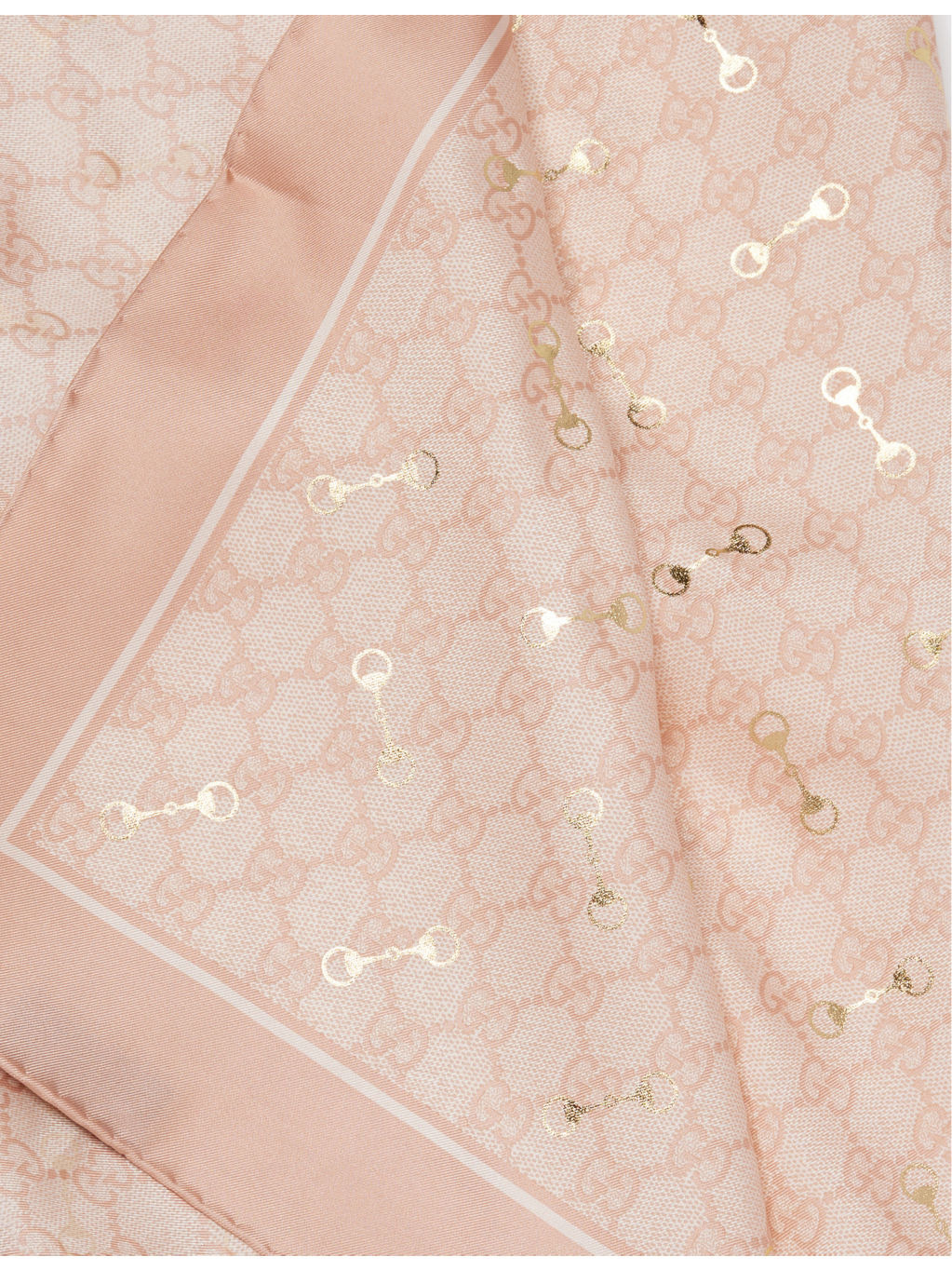 GG Monogram-Print Horsebit Silk Scarf - 3