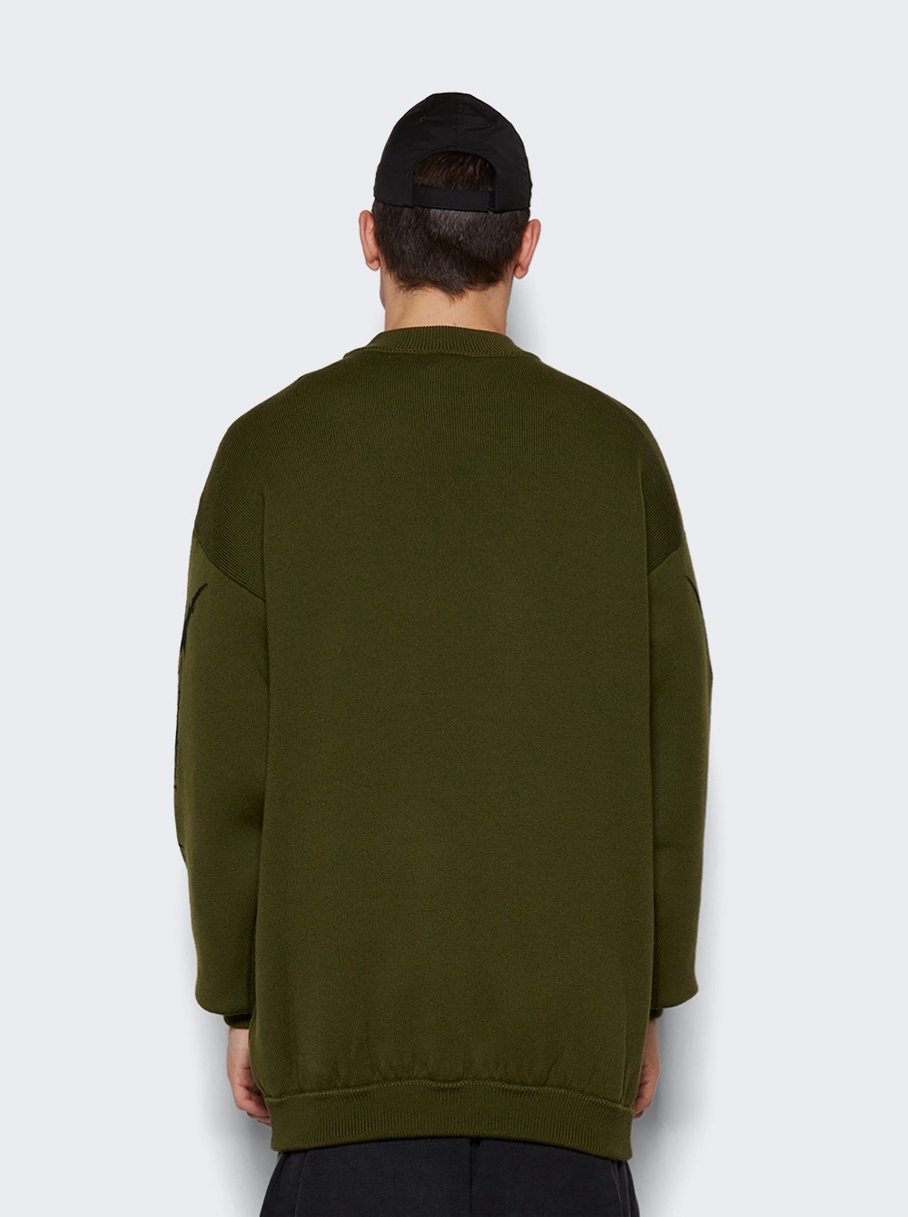 Metal Sleeve Logo Sweater Khaki - 4